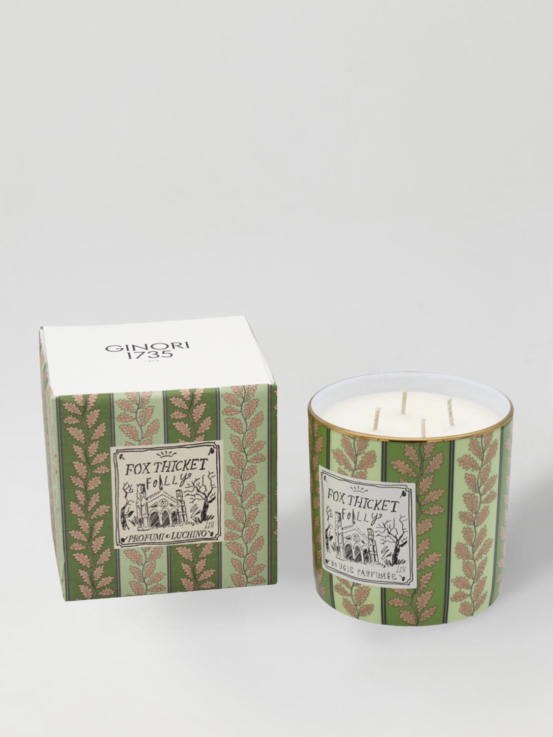 GINORI 1735 CANDELE E FRAGRANZE: Candela Profumi Luchino Ginori in cera e porcellana, Verde - Img 2