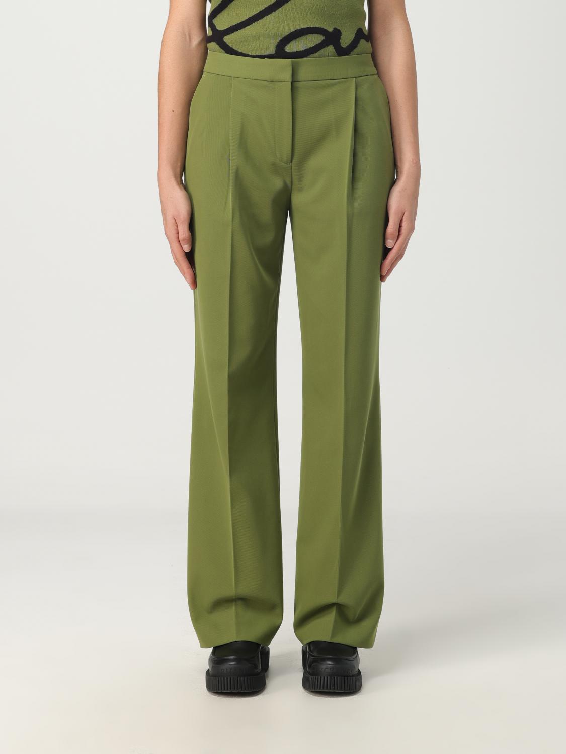 KARL LAGERFELD PANTS: Pants woman Karl Lagerfeld, Green - Img 1