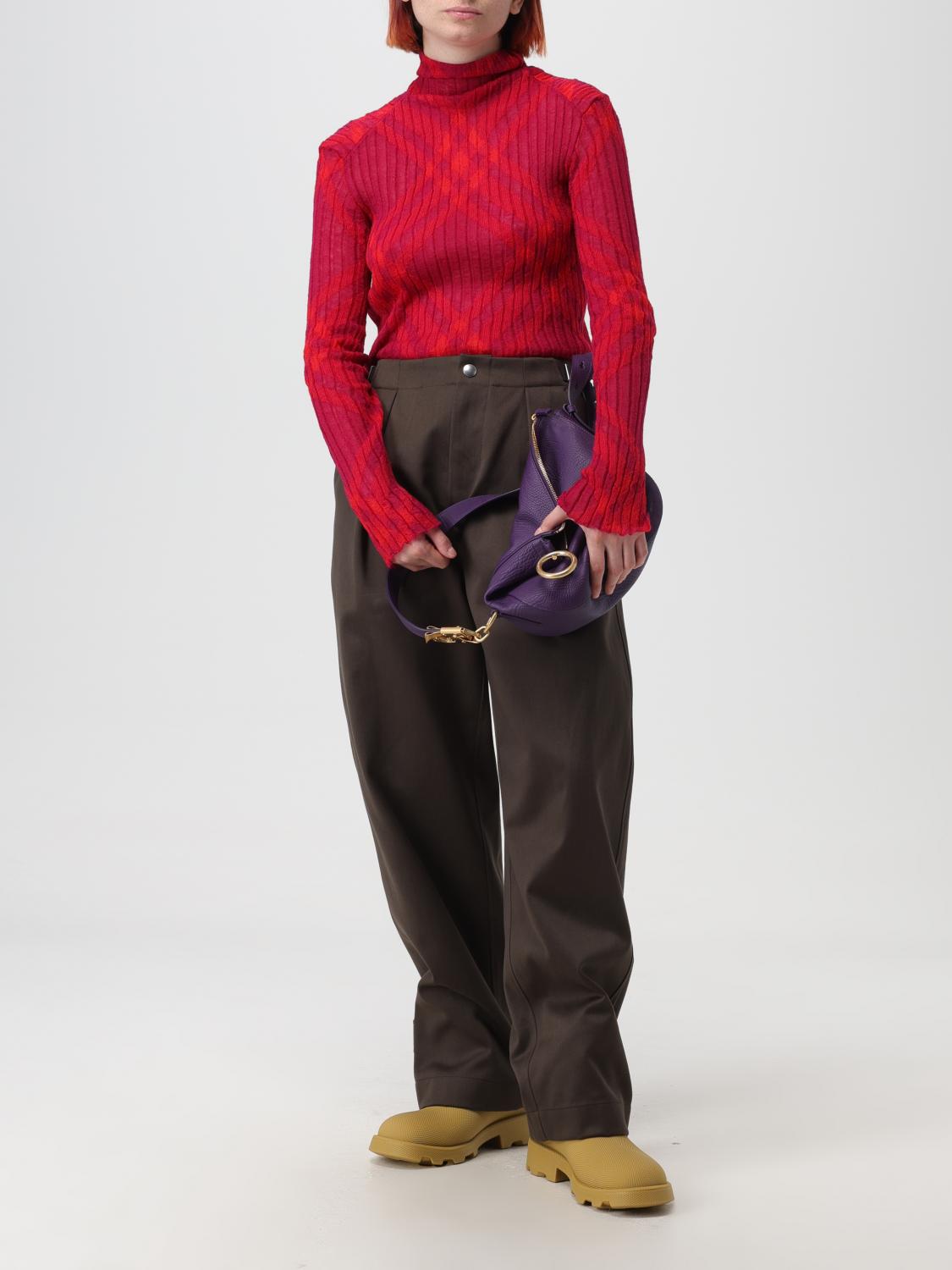 BURBERRY SWEATER: Burberry sweater in mohair blend, Red - Img 2