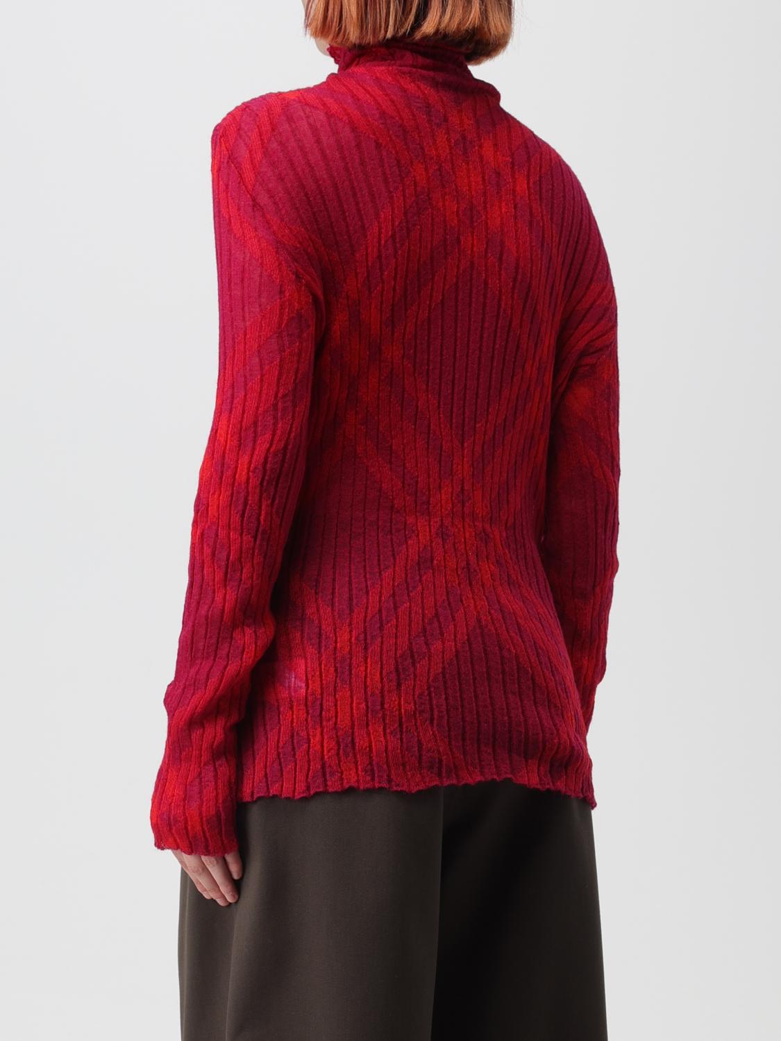 BURBERRY SWEATER: Burberry sweater in mohair blend, Red - Img 3