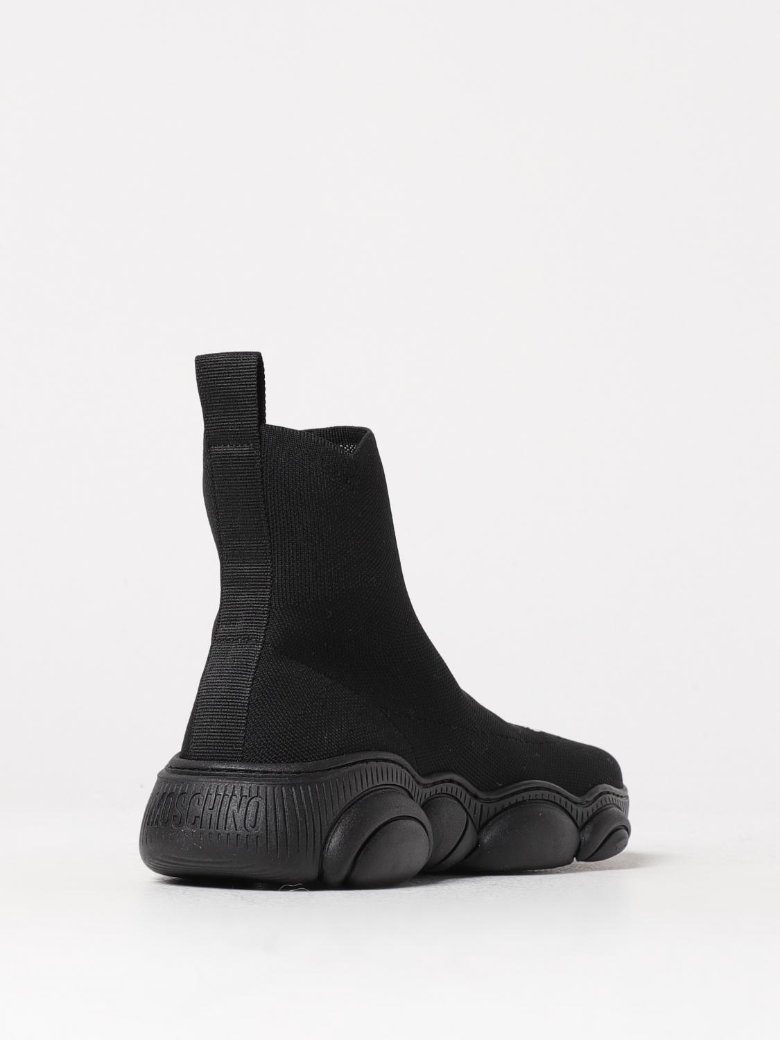 MOSCHINO COUTURE: sneakers in stretch knit - Black MOSCHINO COUTURE: sneakers in stretch knit - Black