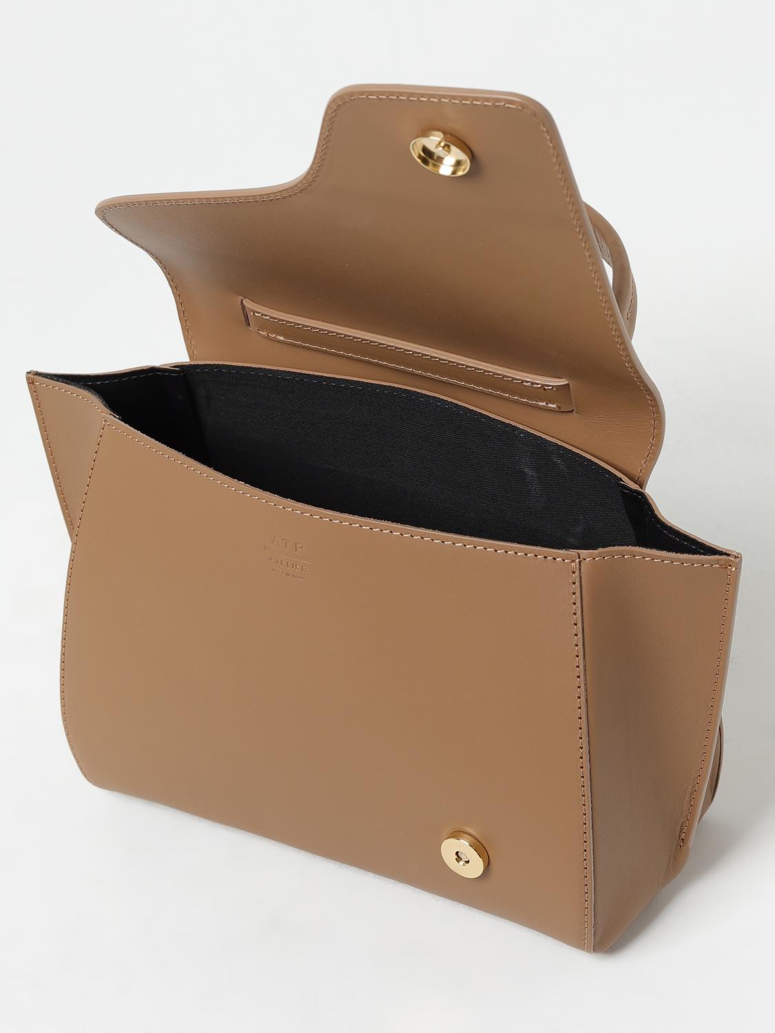 ATP ATELIER HANDTASCHE: Handtasche damen Atp Atelier, Haselnuss - Img 3