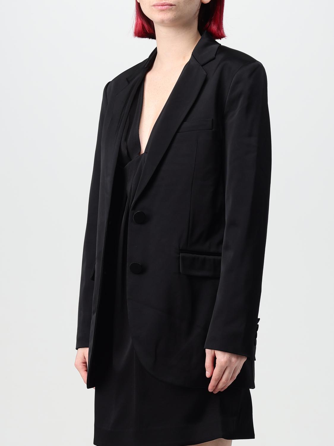アウターその他 Michael Kors Woman Blazer Black MH3100CAKF 001 Michael Kors Outlet: blazer in synthetic fabric - Black