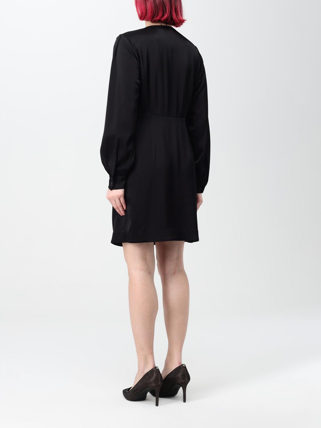 ワンピース Michael Kors Woman Dress Black MH3818M99G 001 Michael Kors Mini dress - Black - Women | MH3818M99G001