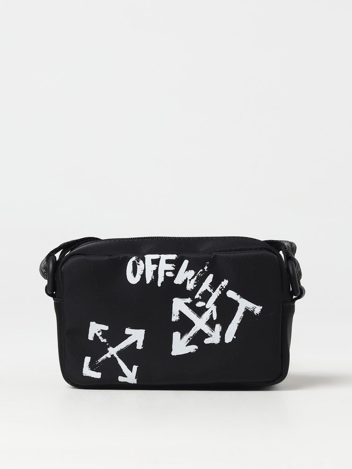 OFF-WHITE KIDS BAG: Off-White nylon bag, Black - Img 1