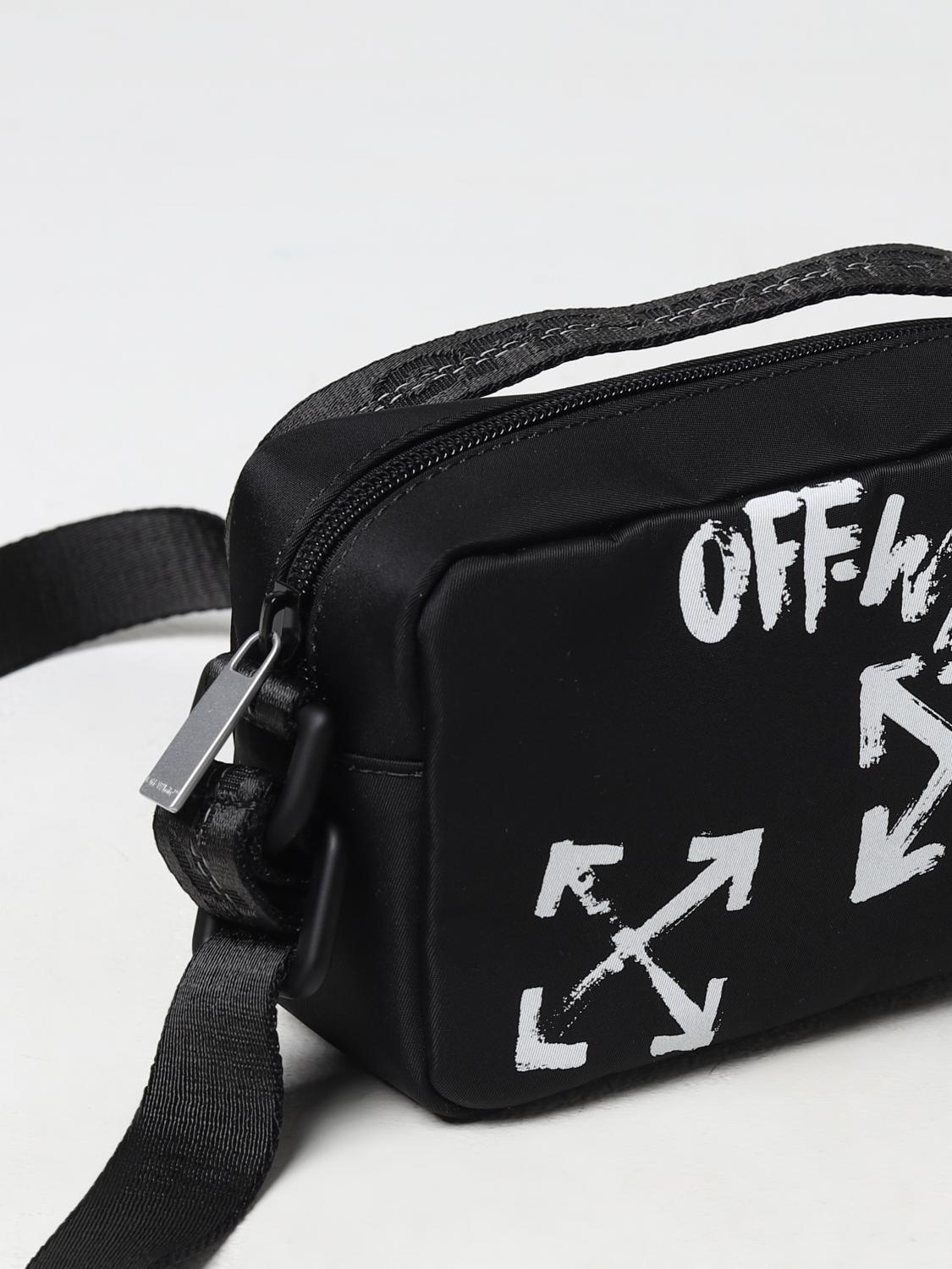 OFF-WHITE KIDS BAG: Off-White nylon bag, Black - Img 3