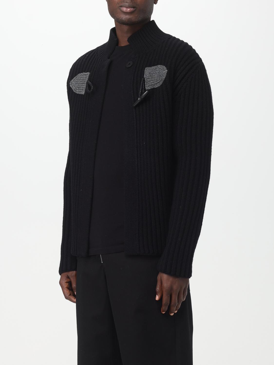 WE11DONE: Cardigan men - Black | We11Done cardigan WDKC323655U