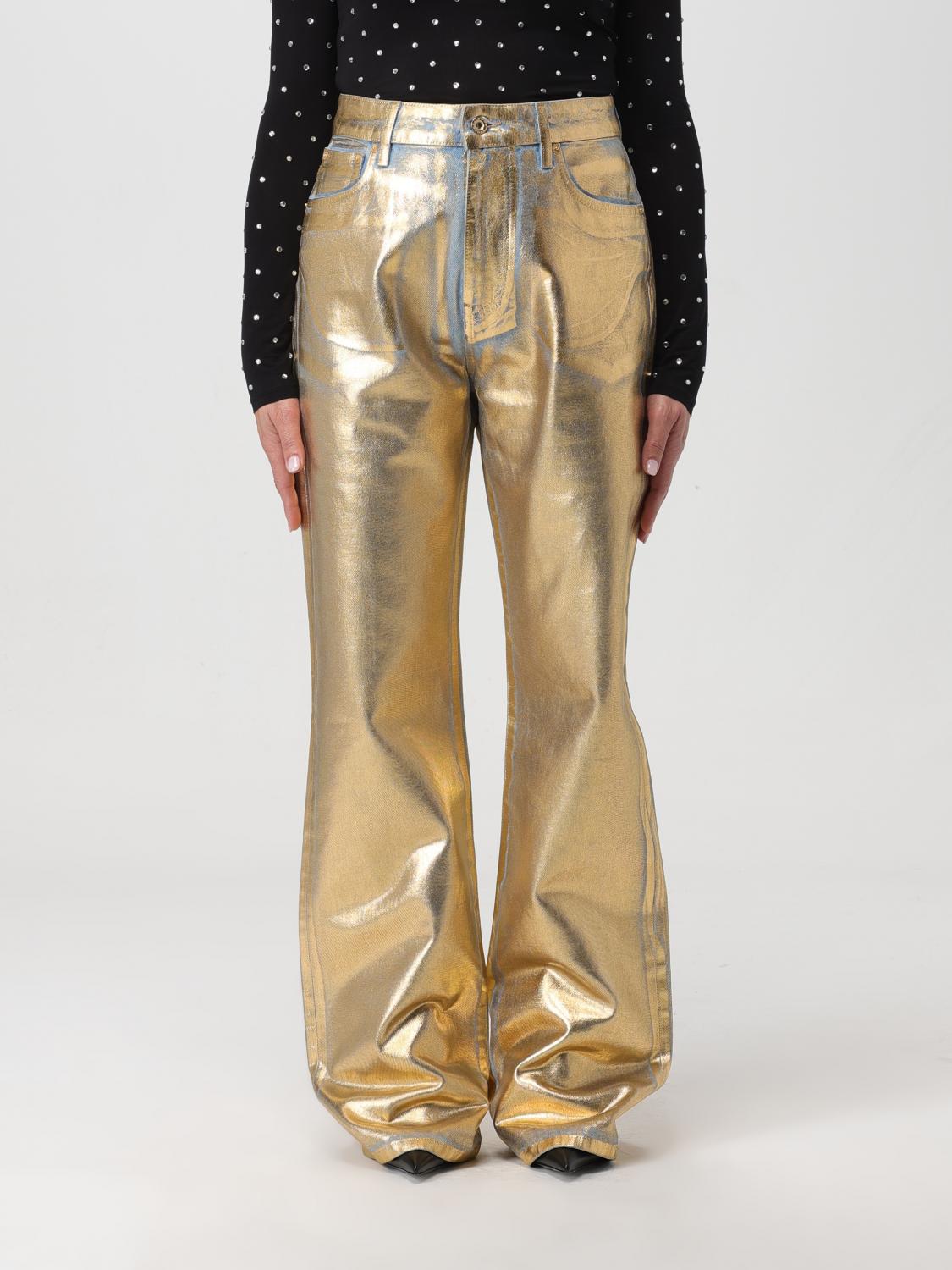 パンツ RABANNE Woman Pants Silver 23HCPA310CO0487 P044 Rabanne Outlet: Pants woman - Gold | Rabanne pants