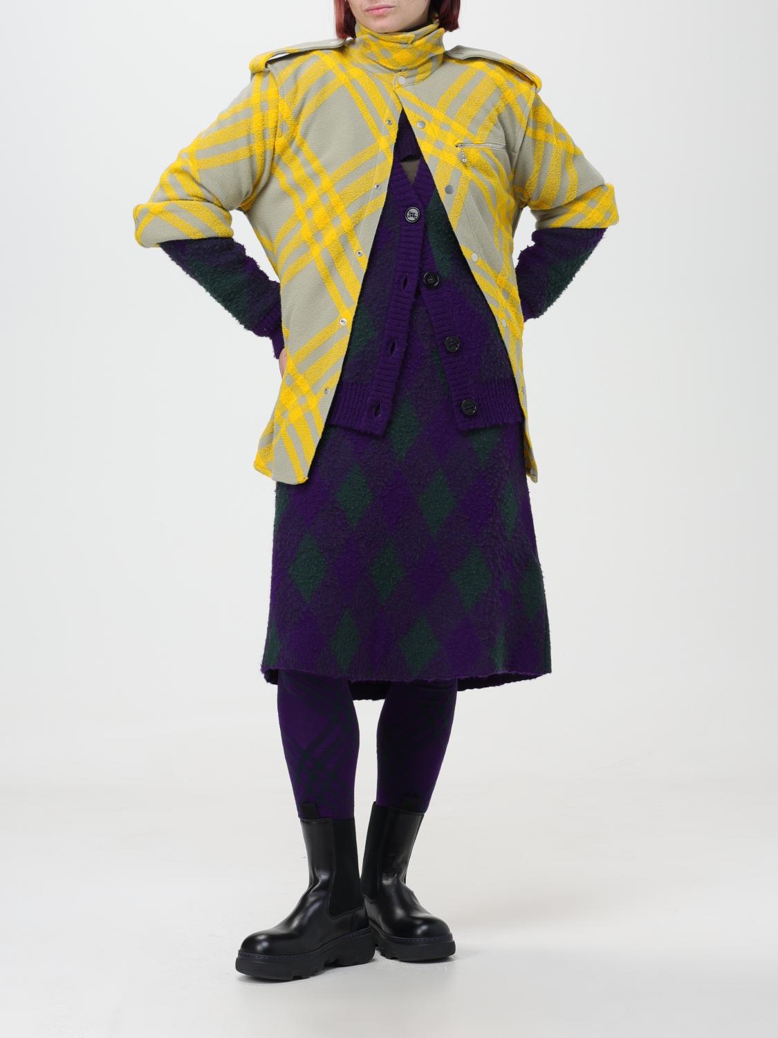 BURBERRY GIACCA: Giacca Burberry in misto lana, Grigio - Img 2