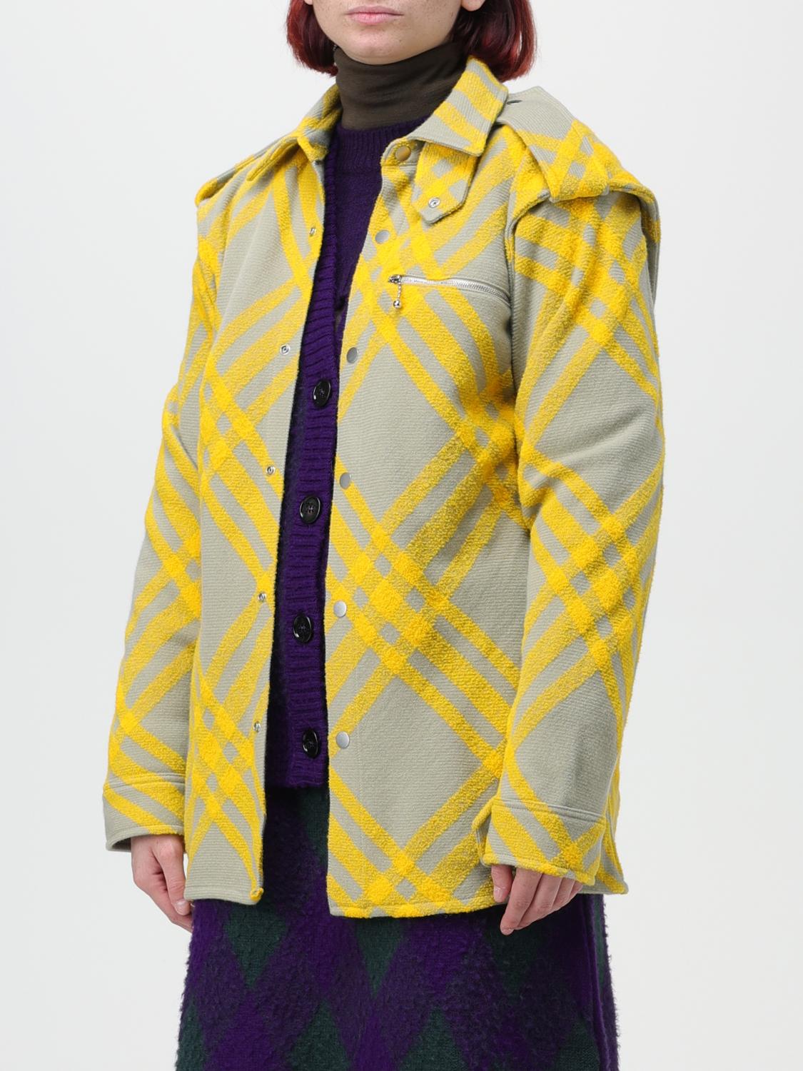 BURBERRY GIACCA: Giacca Burberry in misto lana, Grigio - Img 4