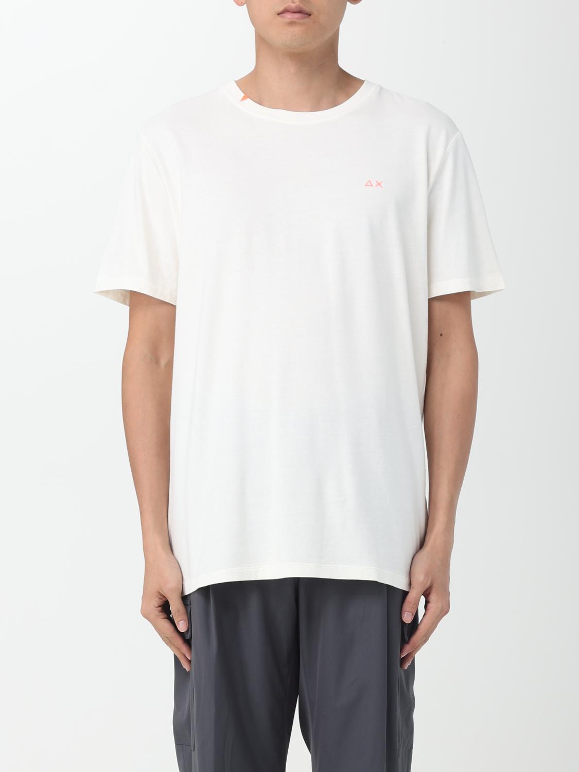 SUN68: T-shirt men Sun 68 - White | SUN68 t-shirt T32135