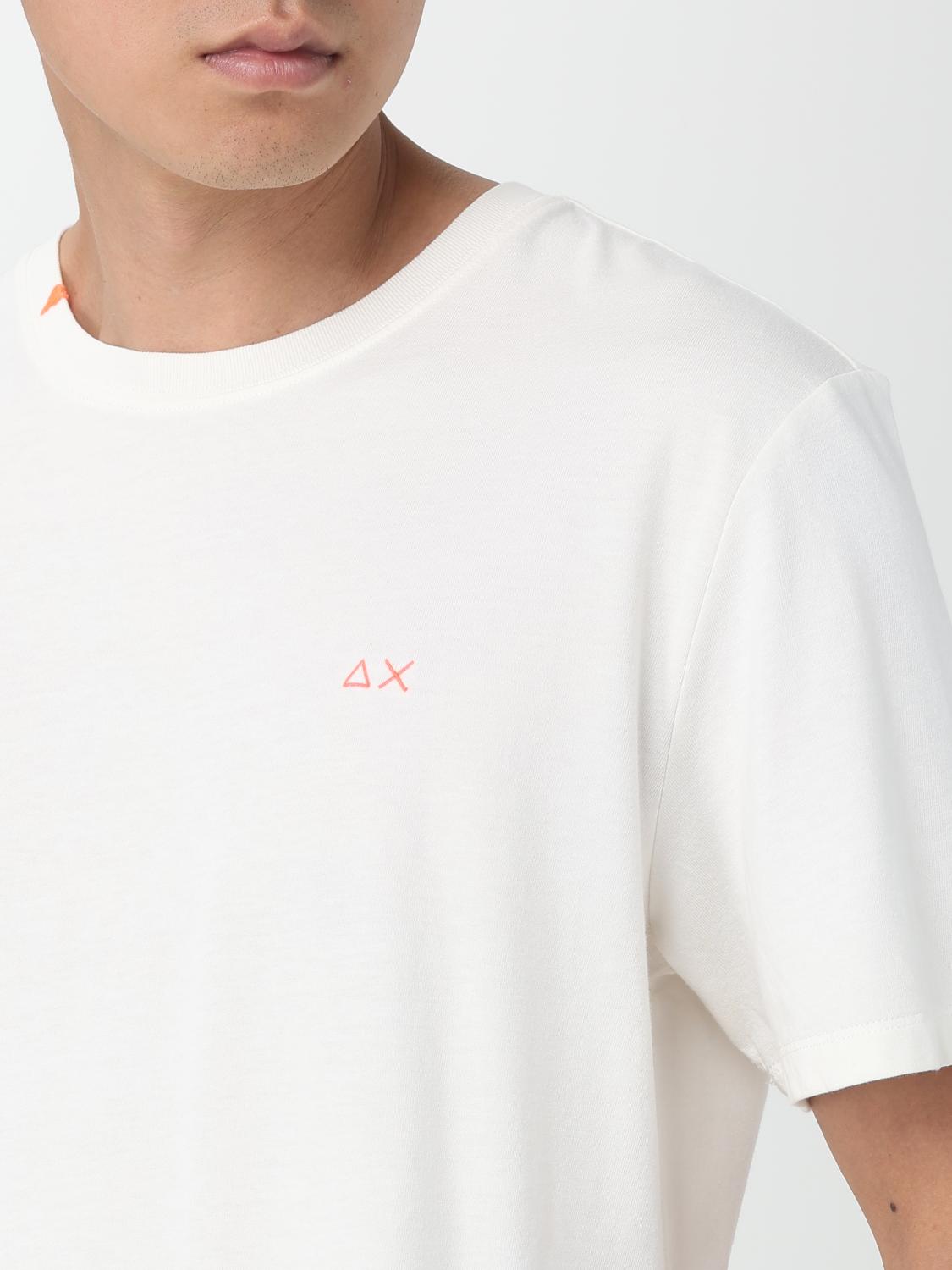 SUN68: T-shirt men Sun 68 - White | SUN68 t-shirt T32135