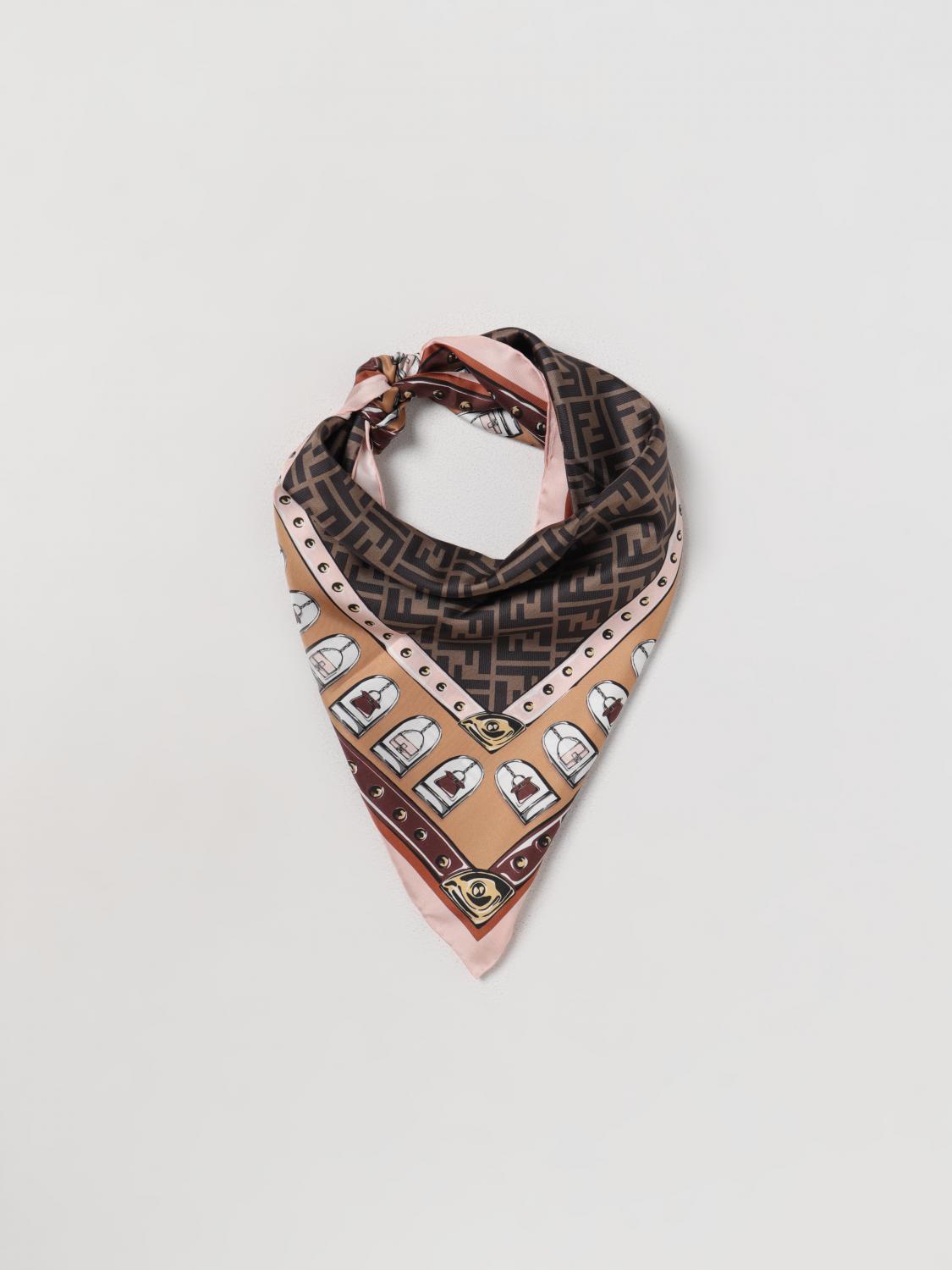 Fendi silk scarf with FF pattern - Multicolor | FXT091AQD6