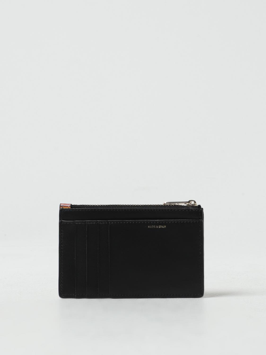PAUL SMITH PORTAFOGLIO: Portacarte di credito Paul Smith in pelle con zip, Fantasia - Img 2