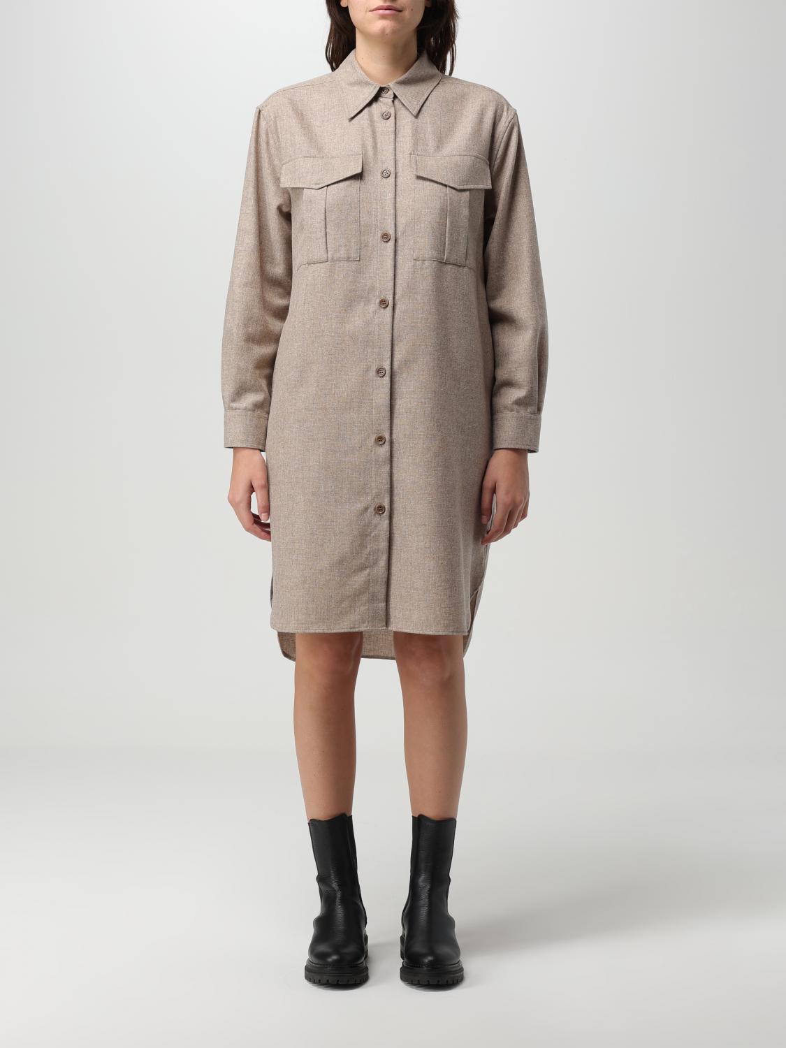 ワンピース ASPESI Woman Dress Beige 2986L629 01047 Aspesi Outlet: Dress woman - Beige | Aspesi dress 2986L629