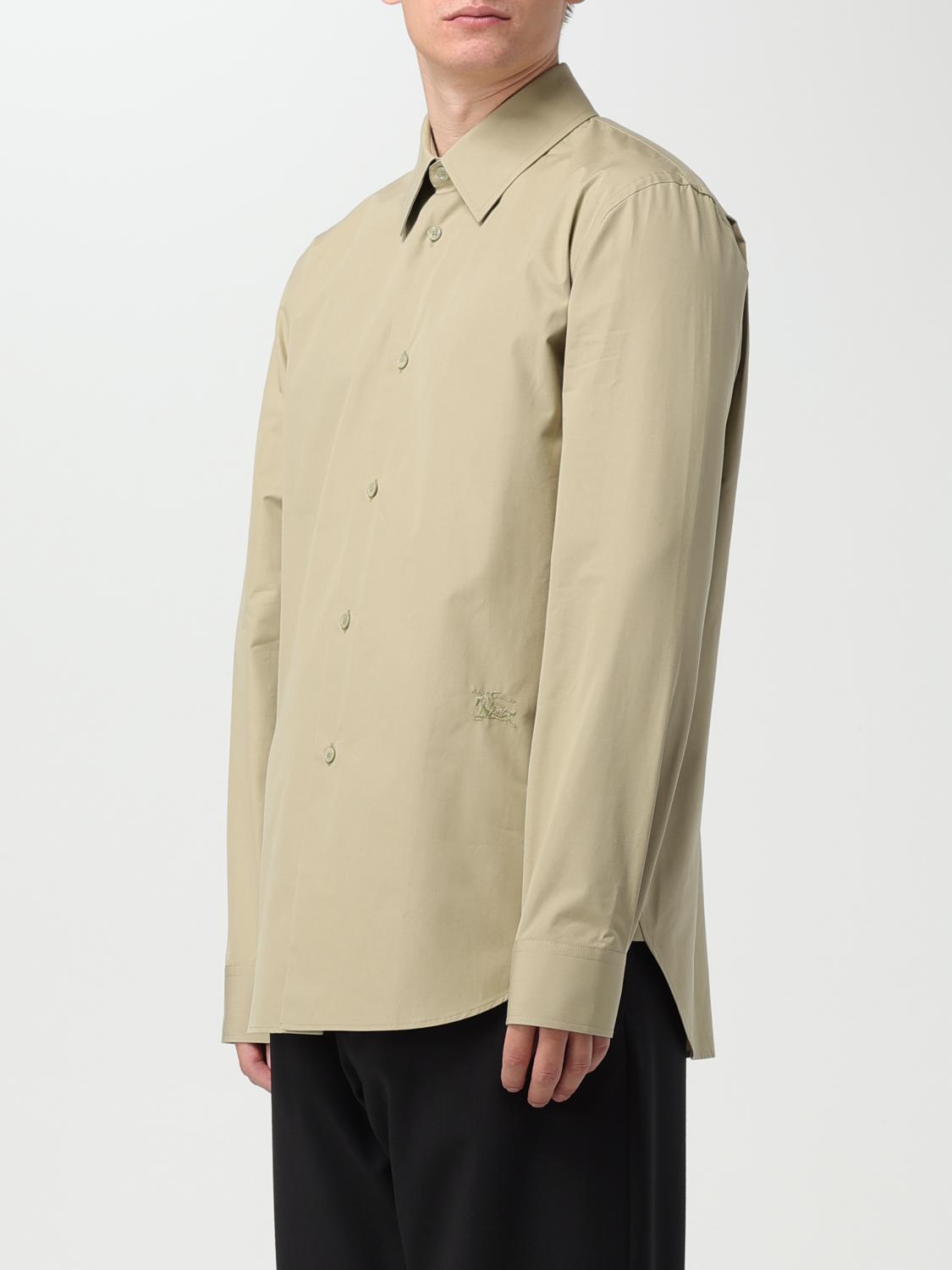 シャツ BURBERRY Men Long Tops 8087637B9368 Beige Burberry Cotton Shirt | REVERSIBLE