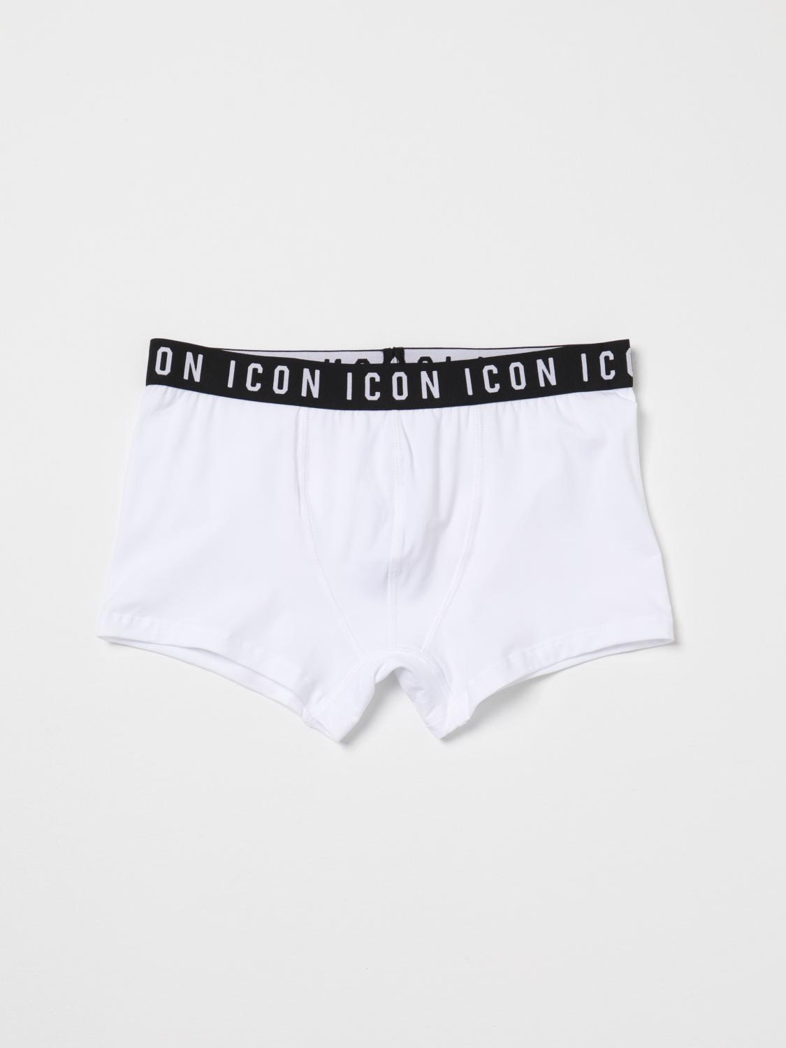DSQUARED2 UNDERWEAR: Dsquared2 Icon briefs in stretch cotton, White - Img 1