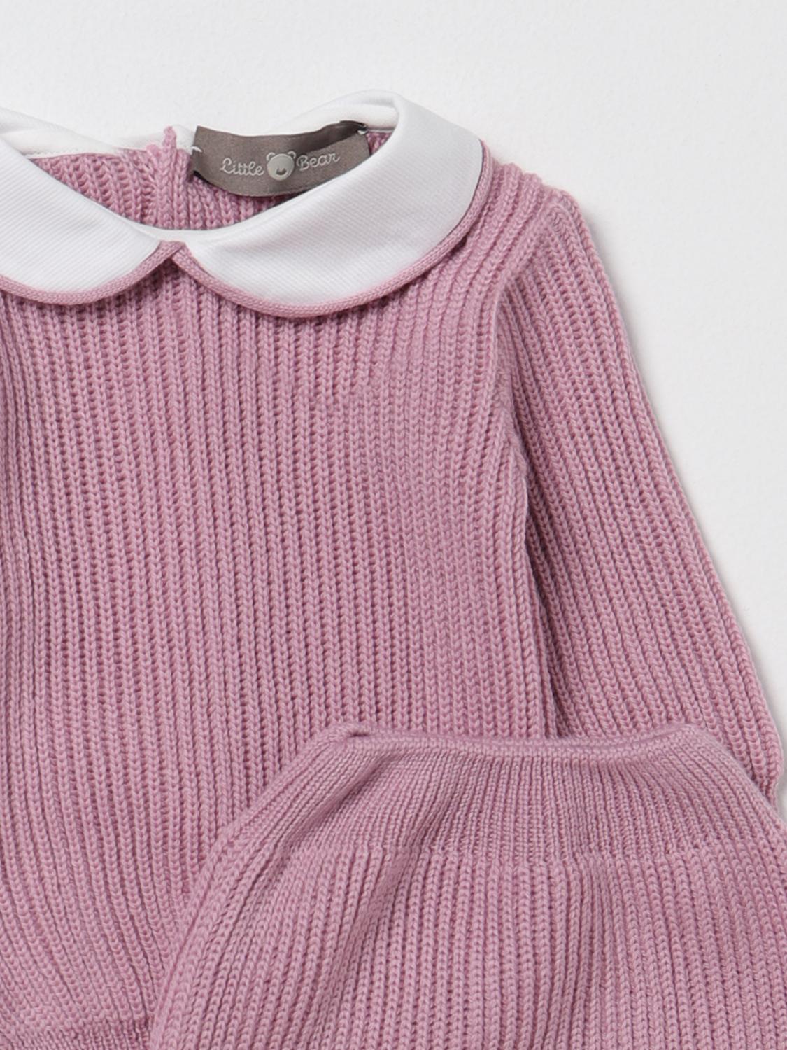 LITTLE BEAR JUMPSUIT: Little Bear baby set, Pink - Img 3