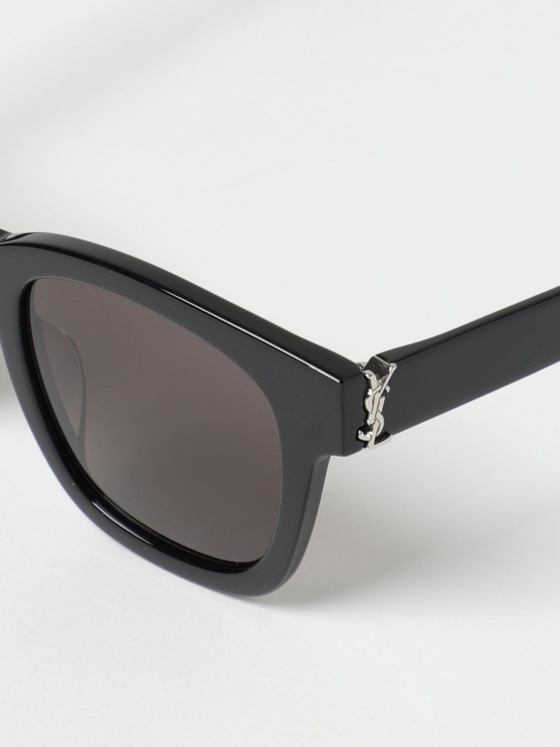 SAINT LAURENT OCCHIALI DA SOLE: Occhiali da sole Saint Laurent in acetato, Nero - Img 4