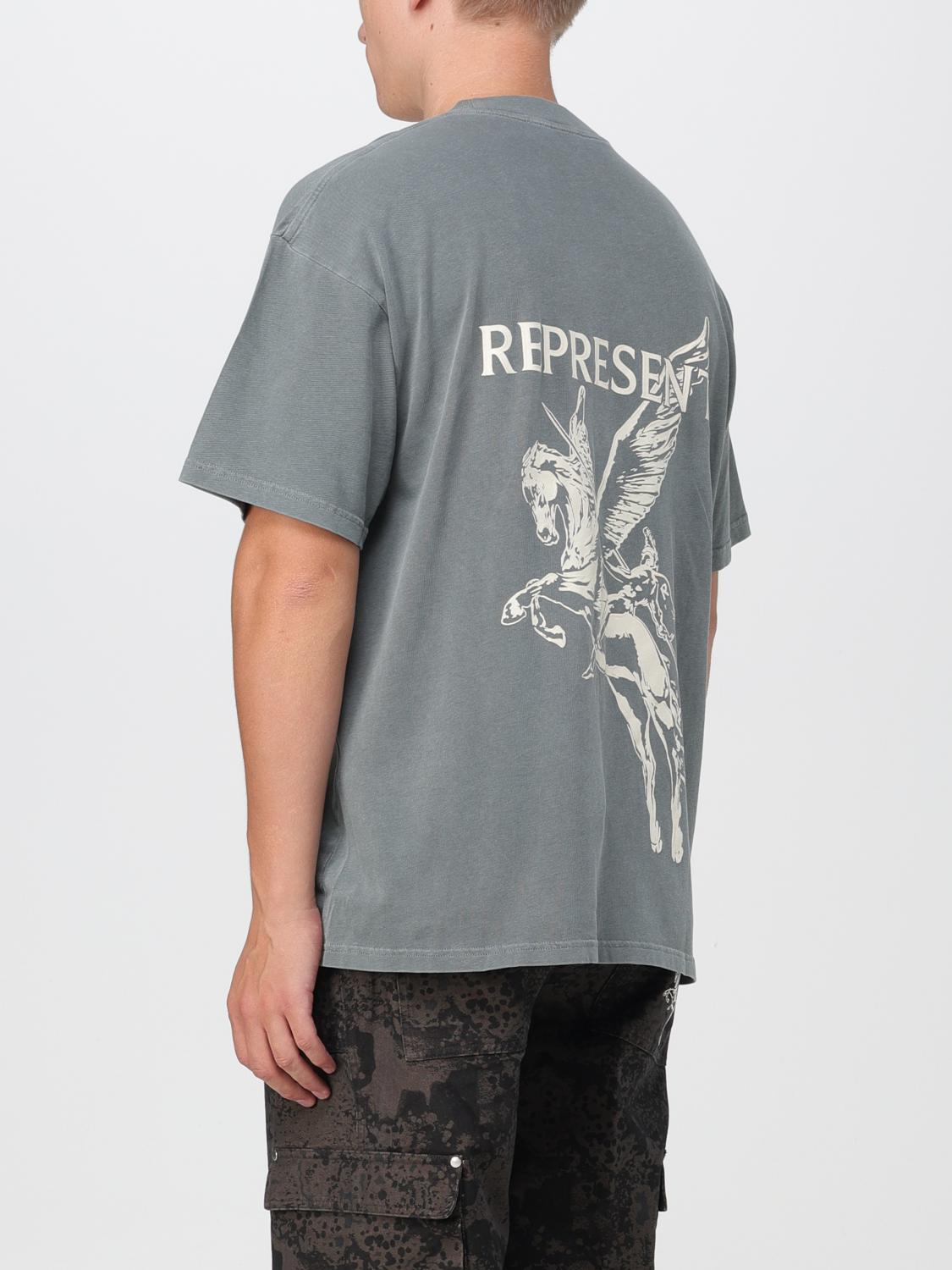 REPRESENT T-SHIRT: T-shirt Represent in cotone, Grigio - Img 2