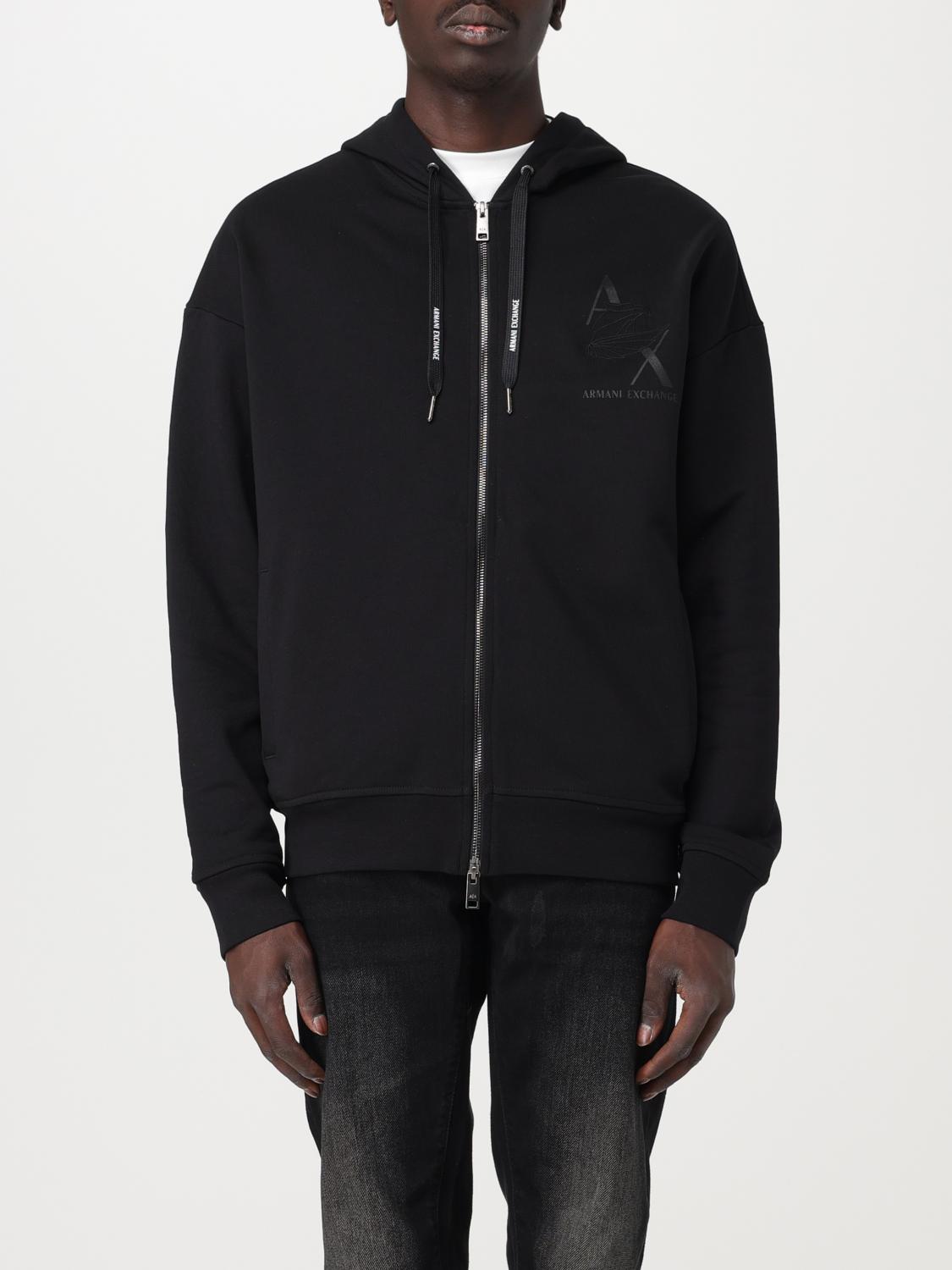 Armani Exchange Sweatshirt men - Black | 6RZMALZJ9KZ | GIGLIO.COM