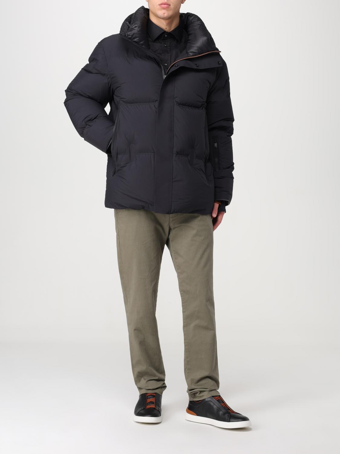 ZEGNA 外套: 外套 男士 Zegna, 黑色 - Img 2