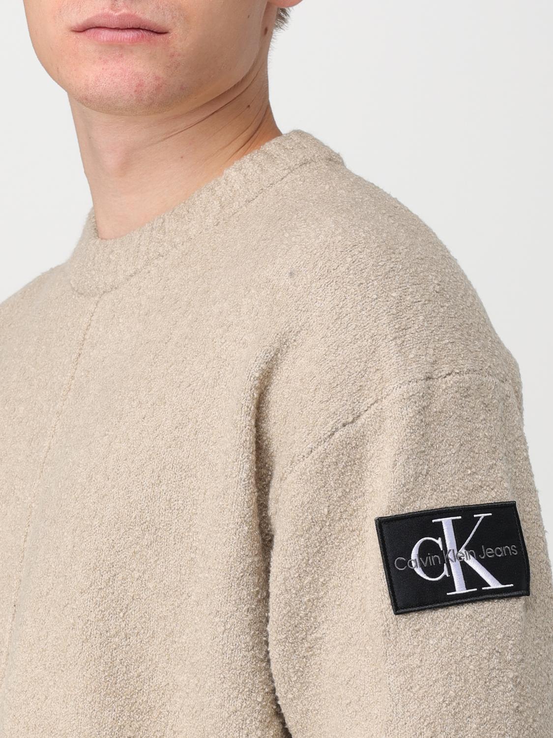 CALVIN KLEIN JEANS PULLOVER: Pullover herren Calvin Klein Jeans, Beige - Img 3