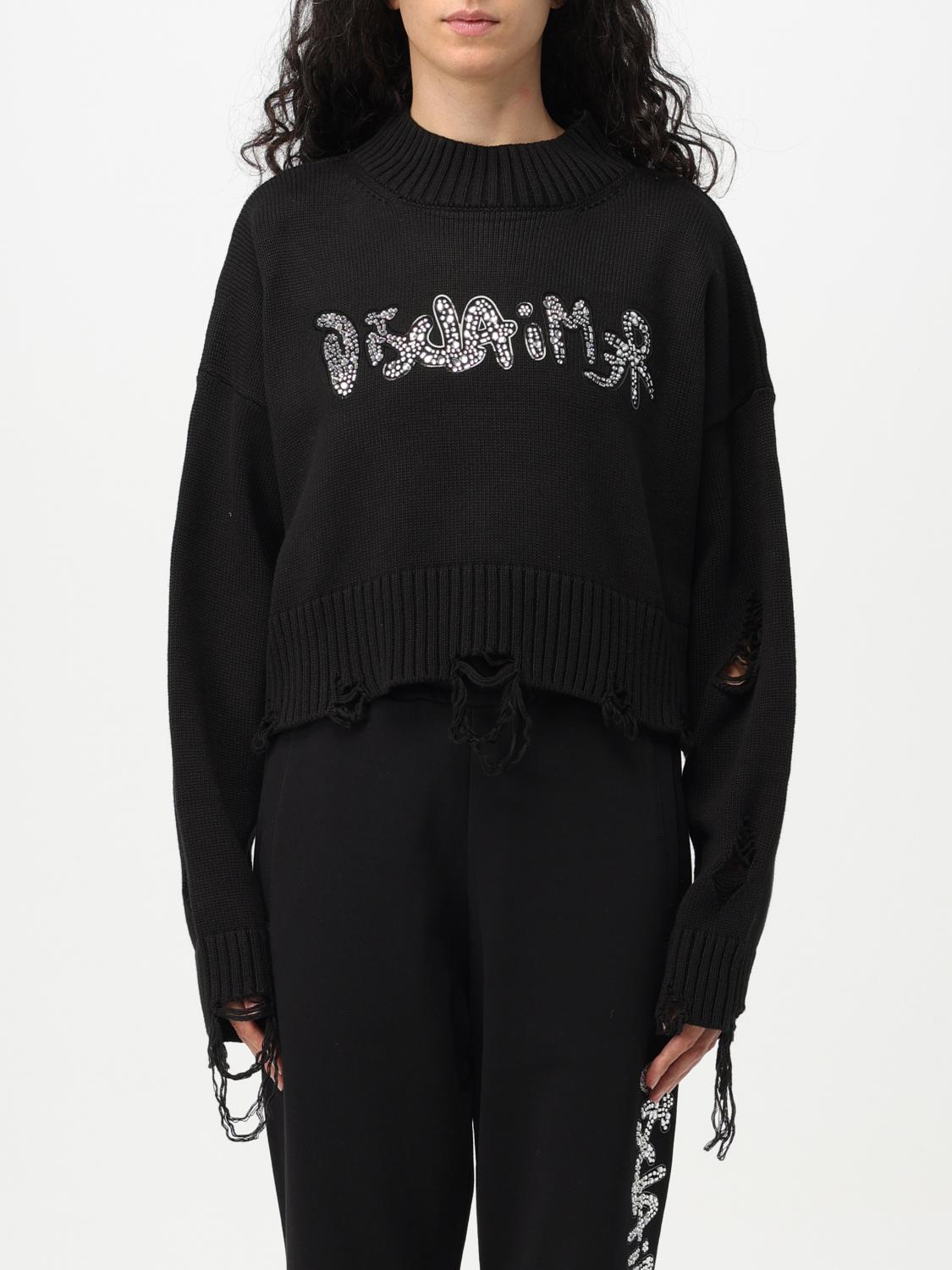 DISCLAIMER PULL: Pull femme Disclaimer, Noir - Img 1