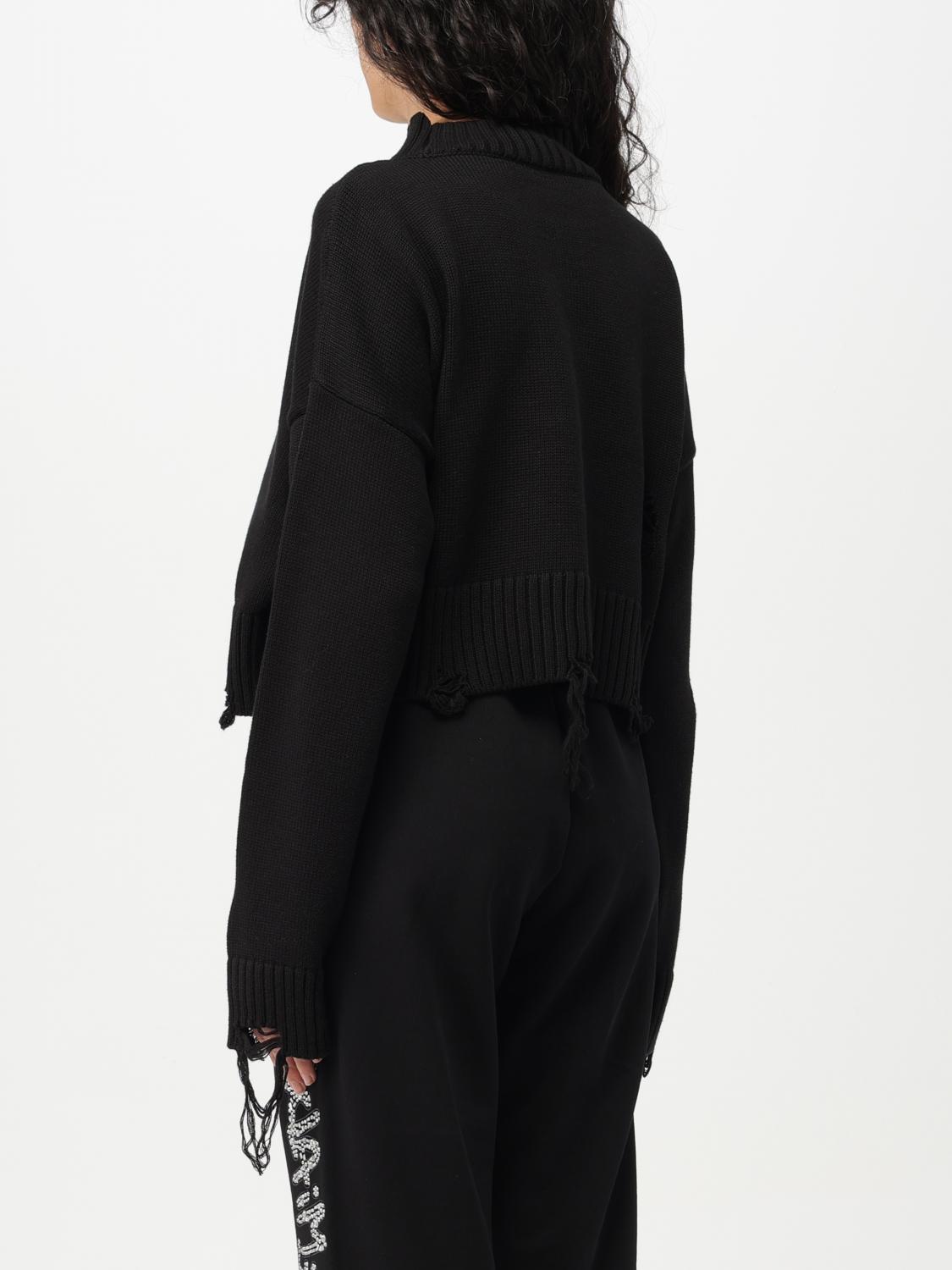 DISCLAIMER PULL: Pull femme Disclaimer, Noir - Img 2