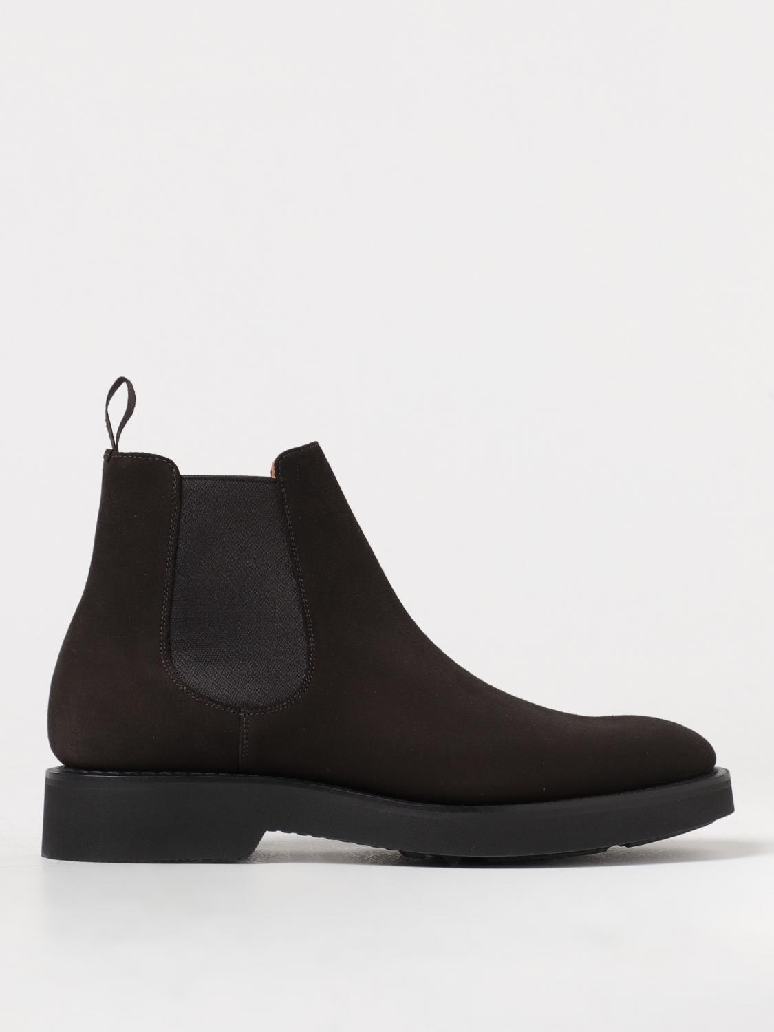 CHURCH'S: Amberley suede ankle boots Brown Church's boot