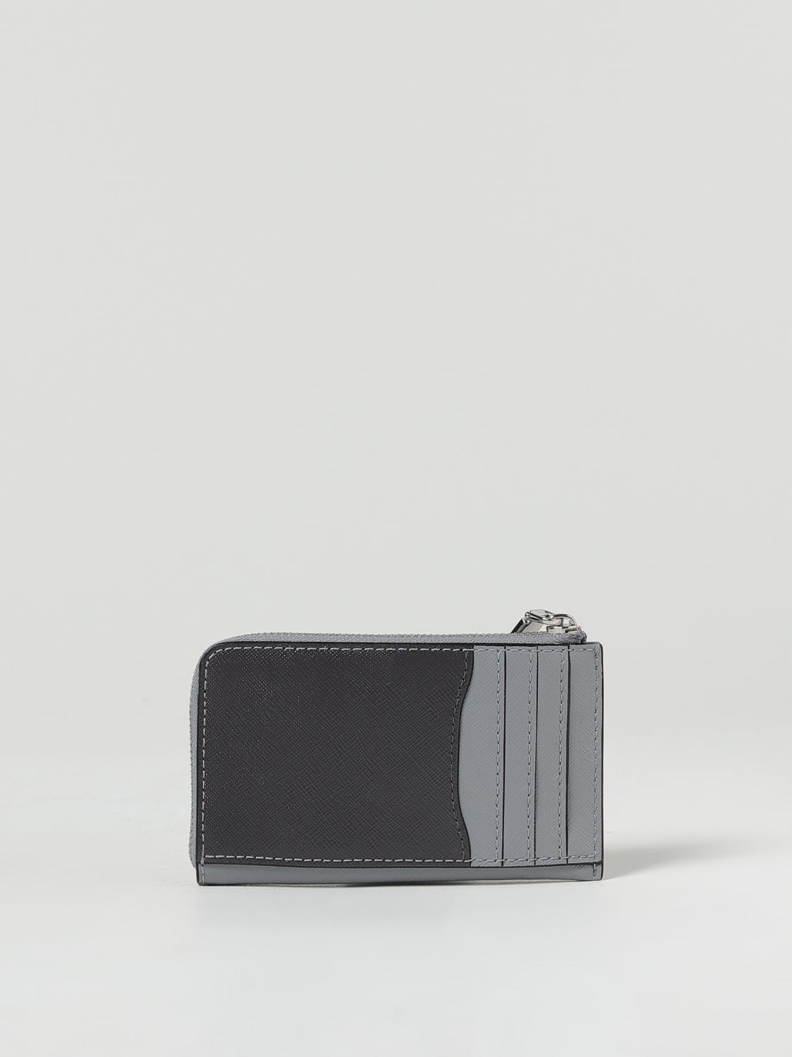 MARC JACOBS PORTAFOGLIO: Portafoglio Marc Jacobs in pelle saffiano, Grigio - Img 2