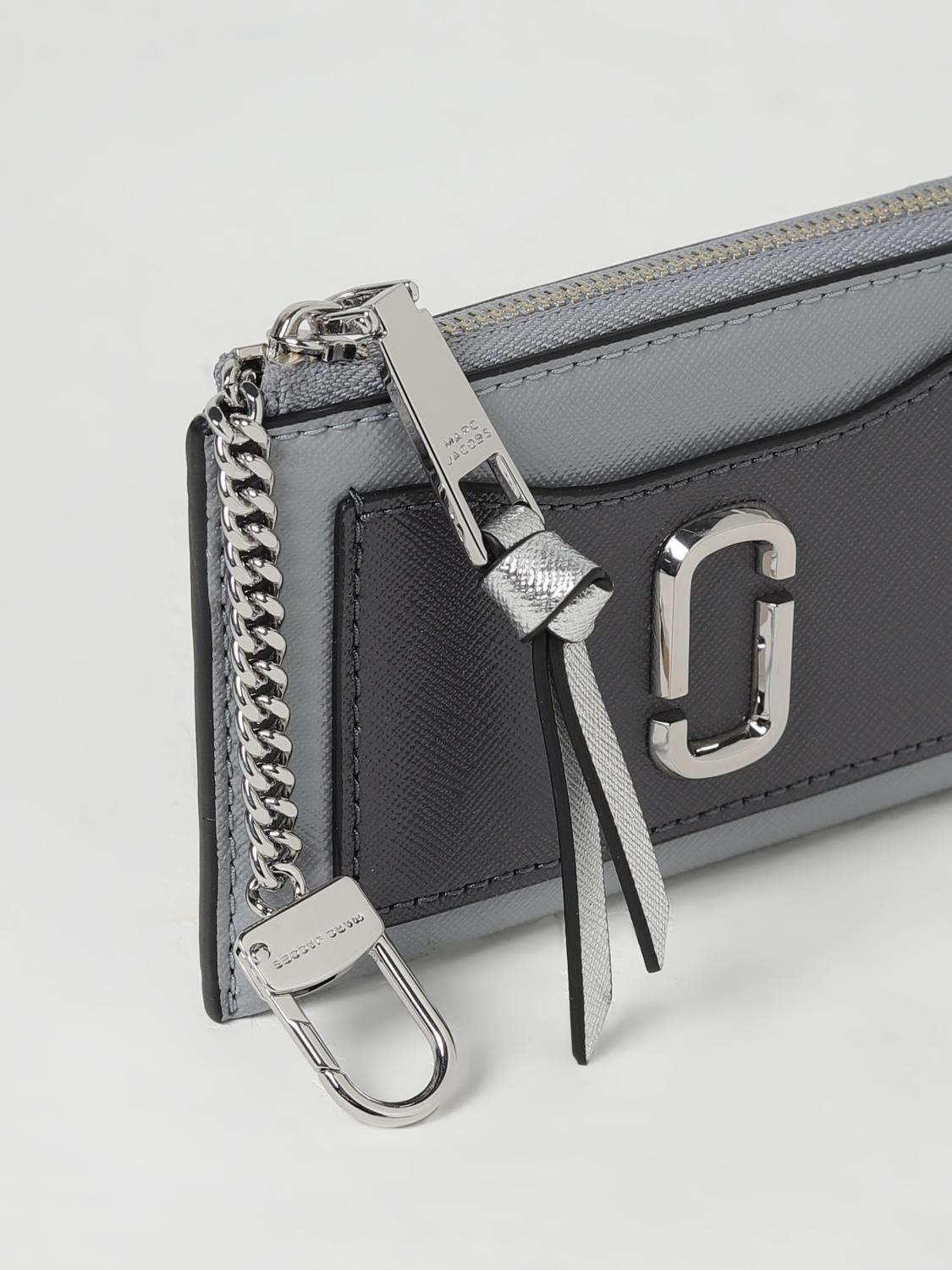 MARC JACOBS PORTAFOGLIO: Portafoglio Marc Jacobs in pelle saffiano, Grigio - Img 3