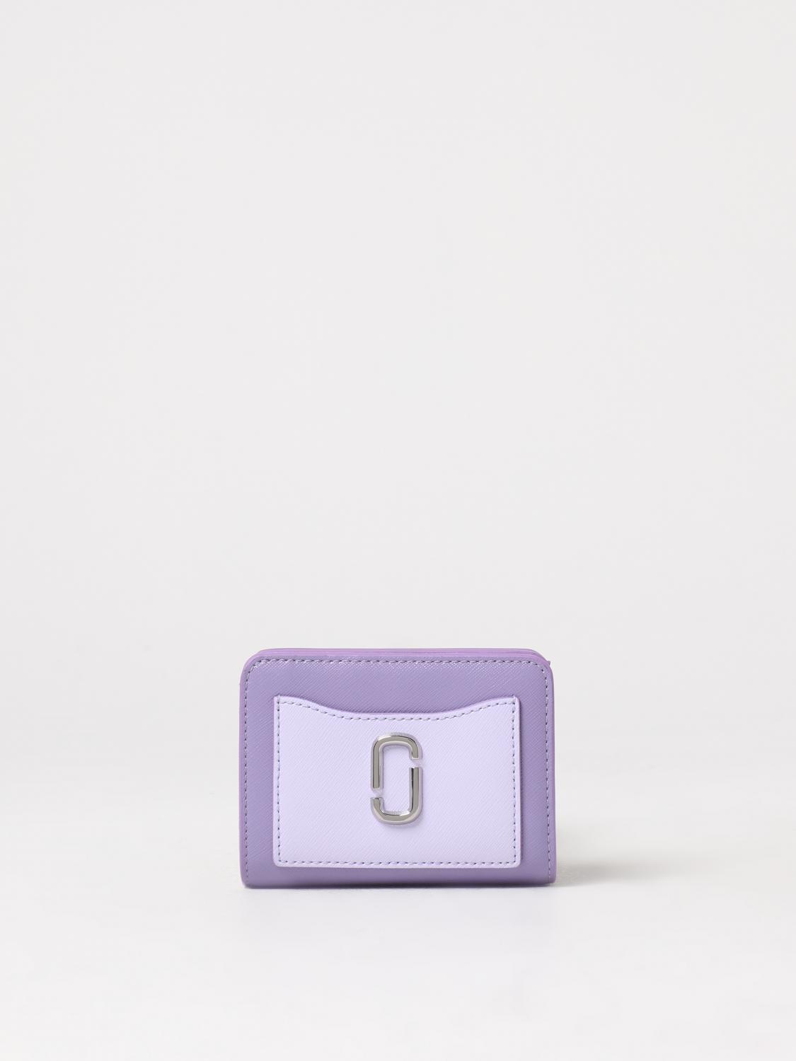 MARC JACOBS PORTAFOGLIO: Portafoglio Marc Jacobs in pelle saffiano, Lavanda - Img 1