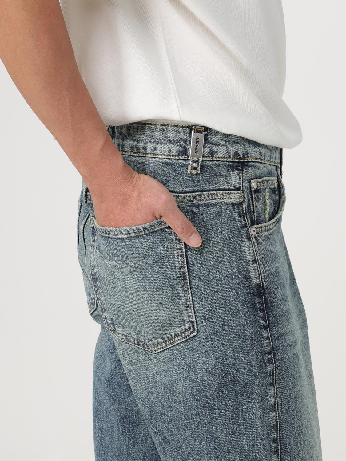 REPRESENT JEANS: Jeans hombre Represent, Azul Oscuro - Img 4