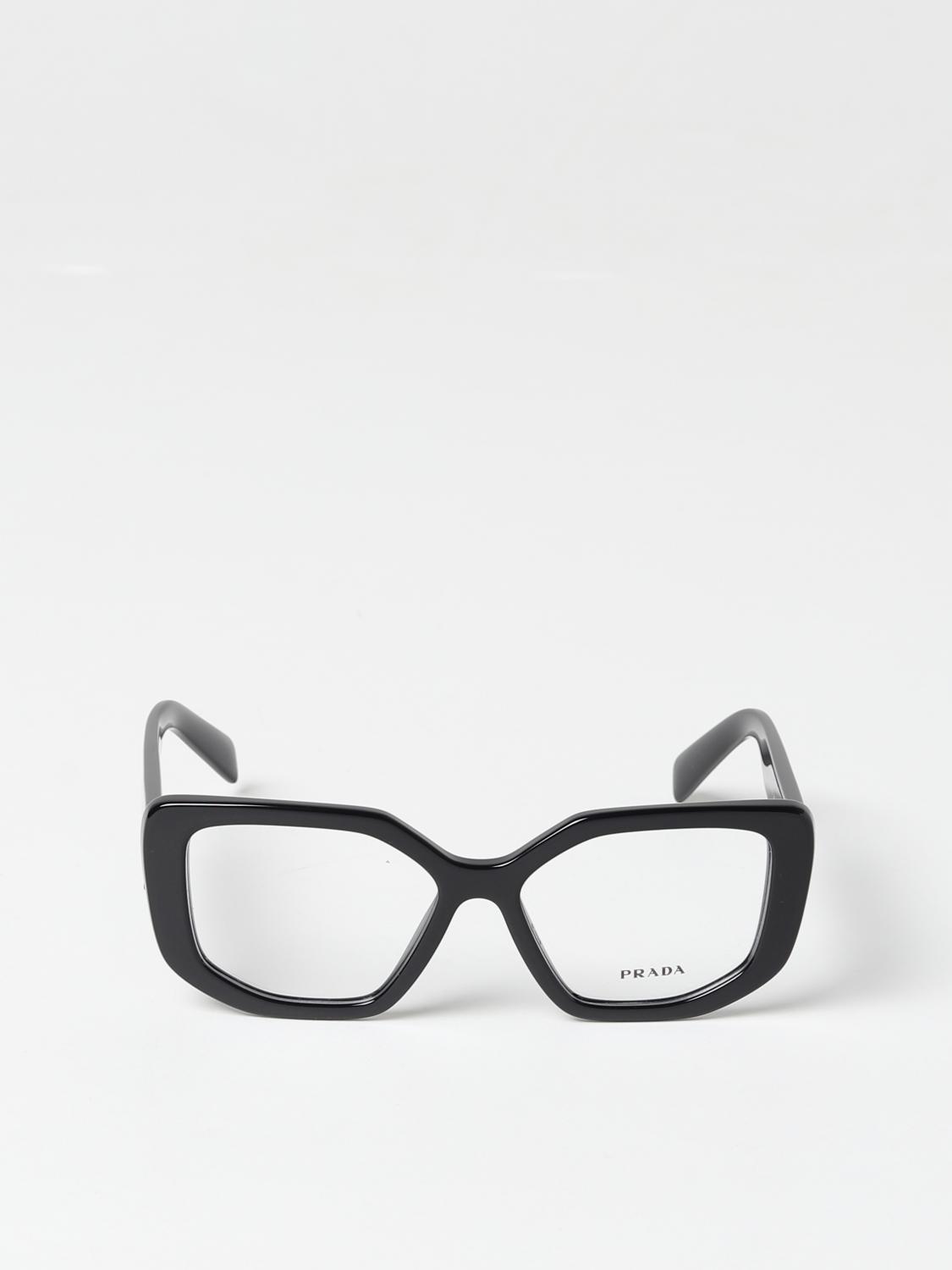 PRADA OPTICAL FRAMES: Prada acetate eyeglasses, Black - Img 2