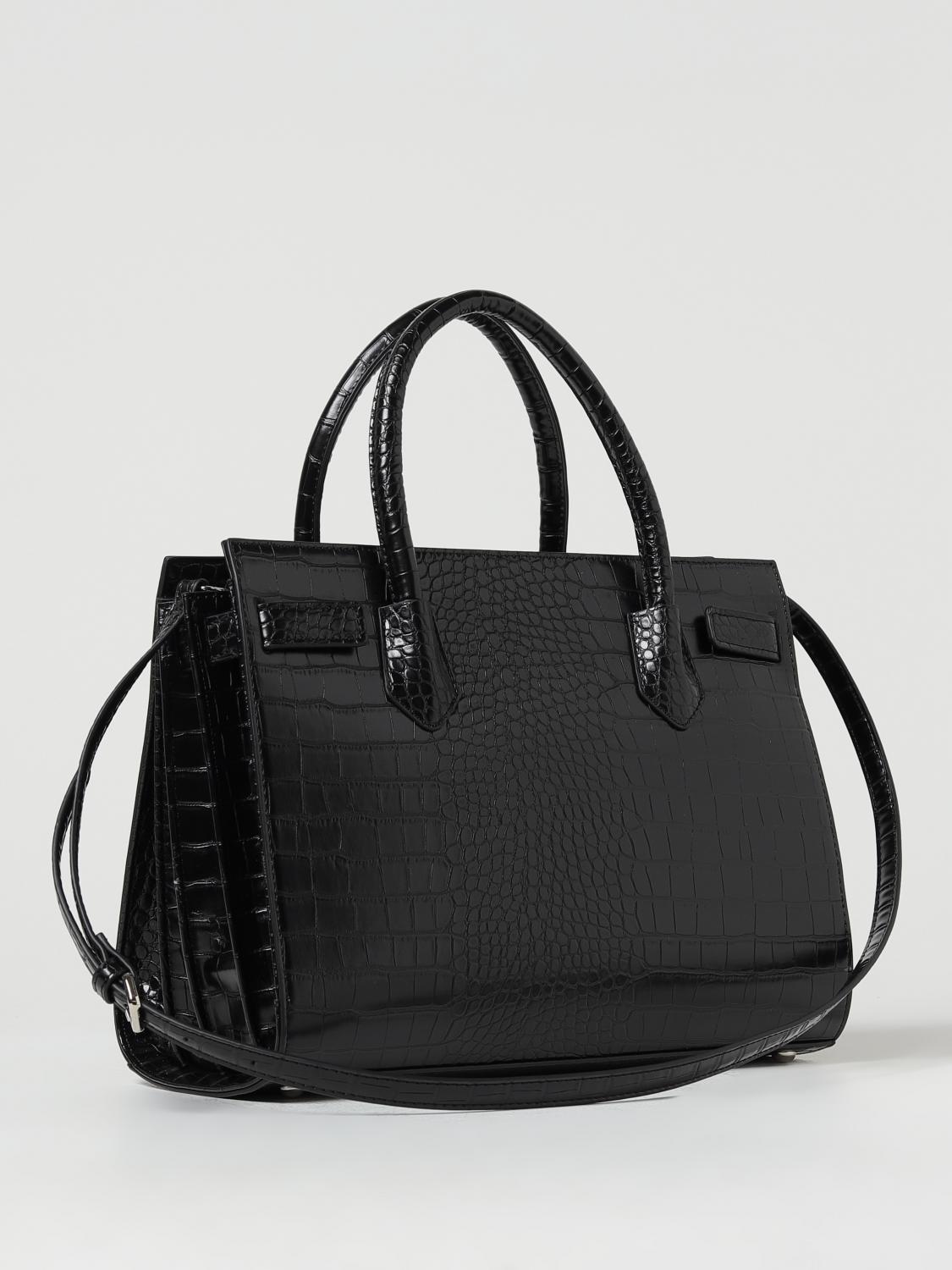 GAËLLE PARIS BORSA A MANO: Borsa Gaëlle Paris in pelle sintetica stampa cocco, Nero - Img 2