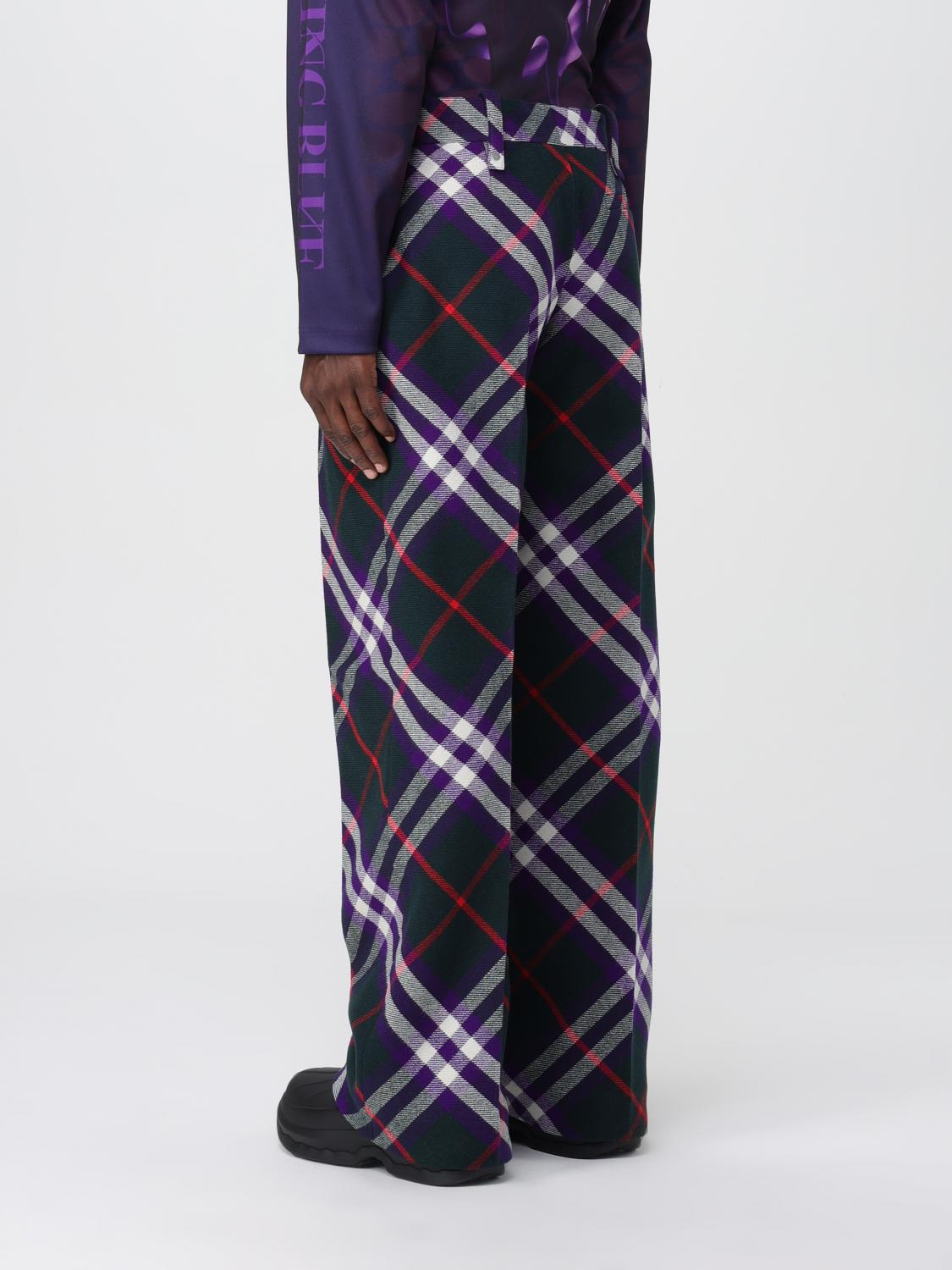BURBERRY PANTS: Pants men Burberry, Multicolor - Img 3