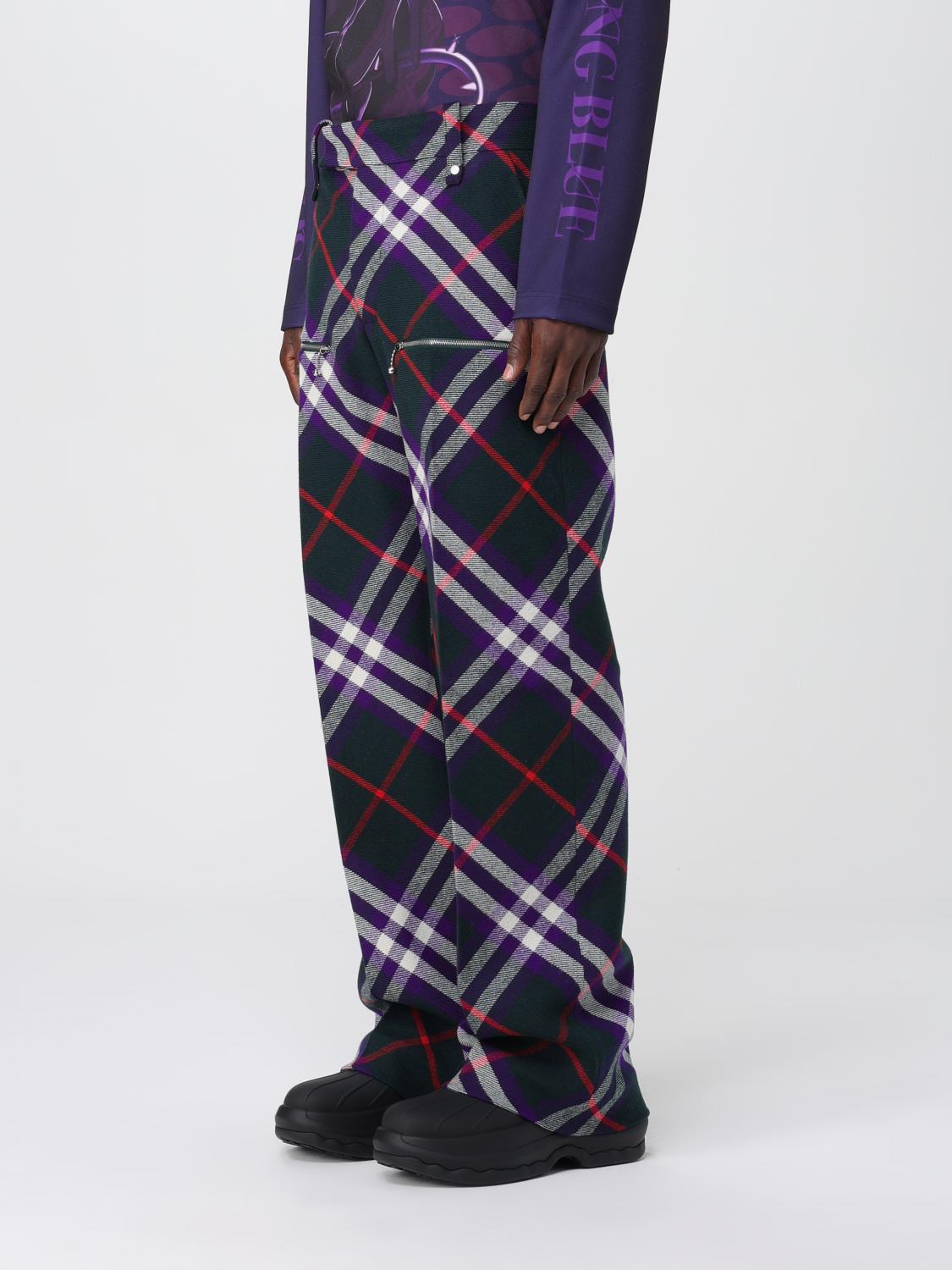 BURBERRY PANTS: Pants men Burberry, Multicolor - Img 4