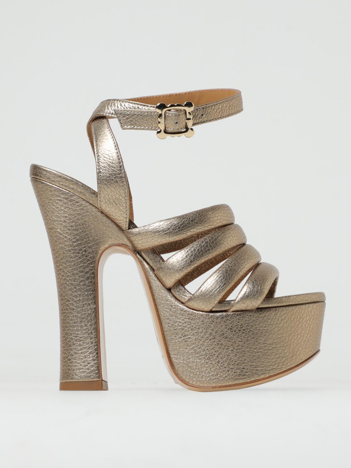 VIVIENNE WESTWOOD HEELED SANDALS: Shoes woman Vivienne Westwood, Gold - Img 1