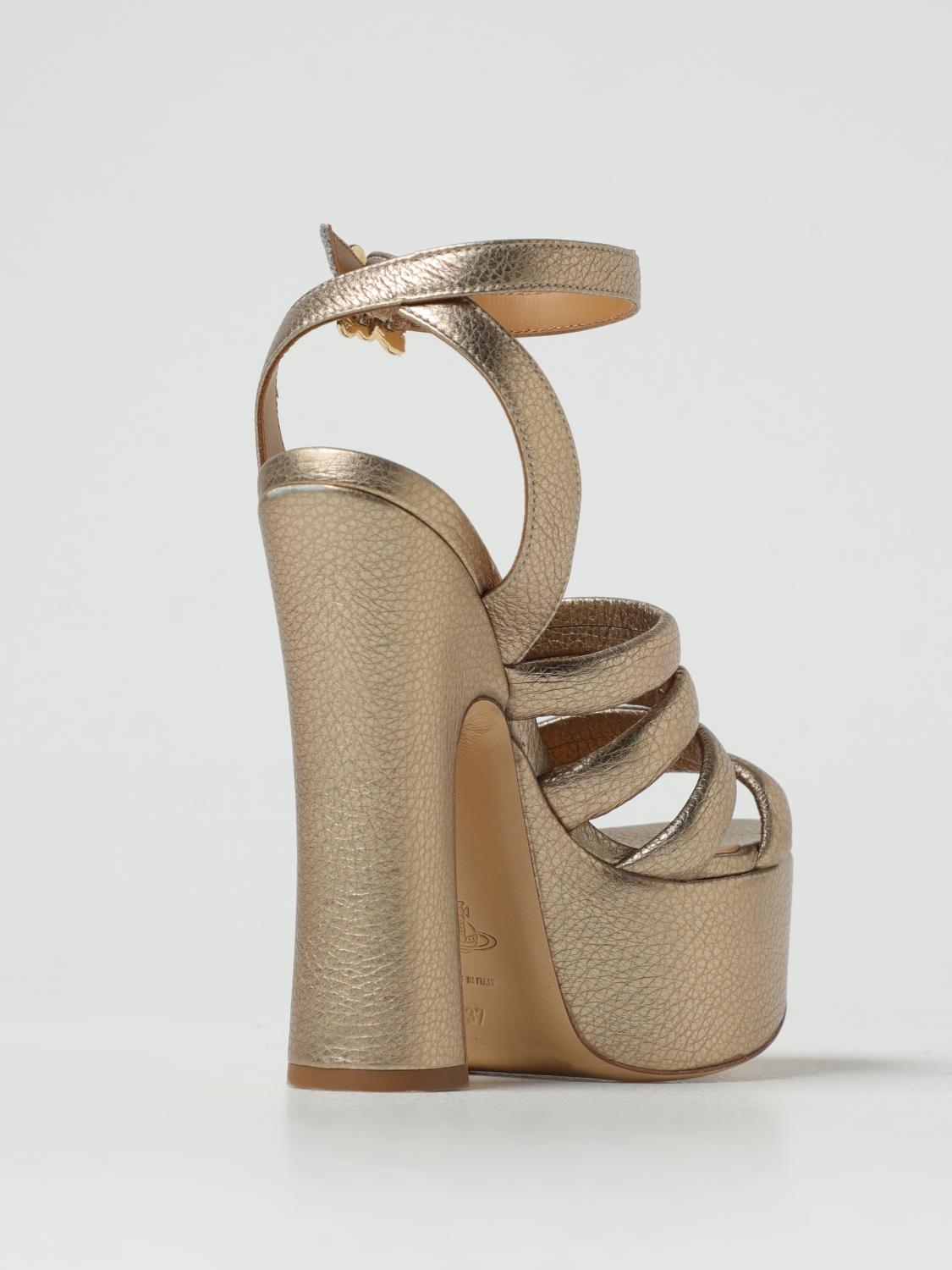 VIVIENNE WESTWOOD HEELED SANDALS: Shoes woman Vivienne Westwood, Gold - Img 3