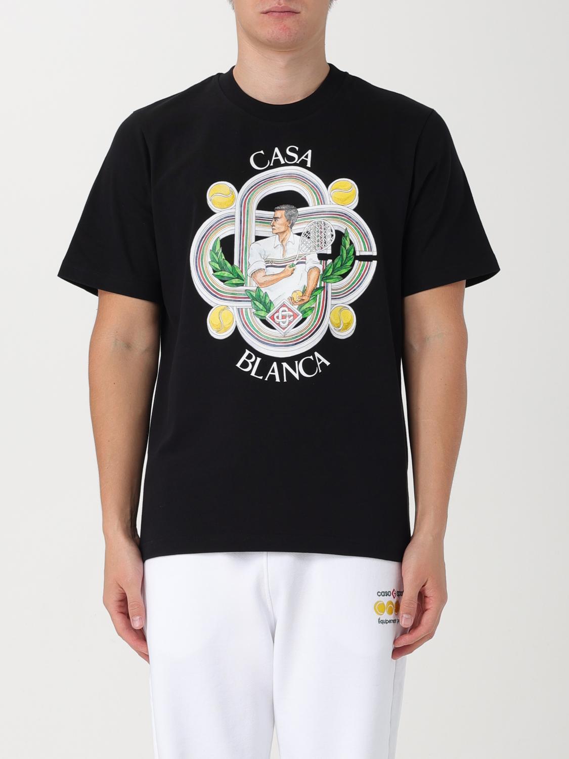 Casablanca T-shirt men - Black | MF23JTS00104 | GIGLIO.COM