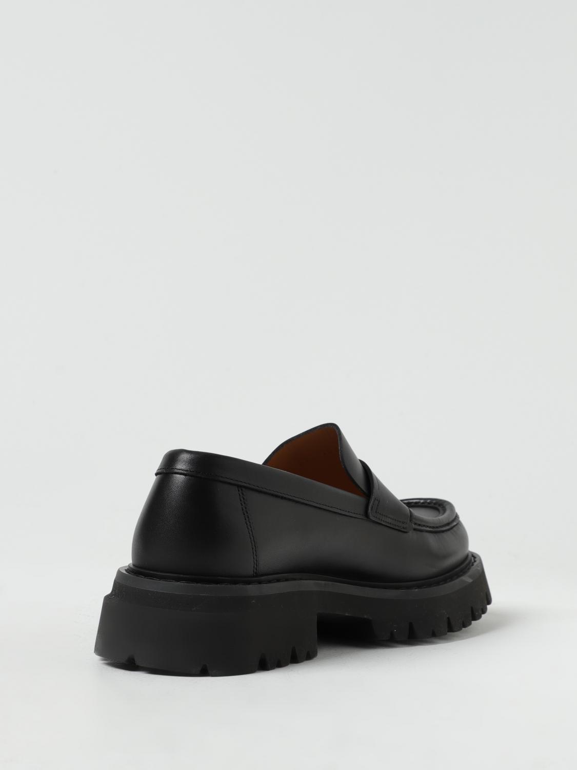 NIB FERRAGAMO BLACK LEATHER FERGAL LUG SOLE LOGO LOAFERS 10.5 D ITALY $995 FERRAGAMO - Leather Black  main image 4