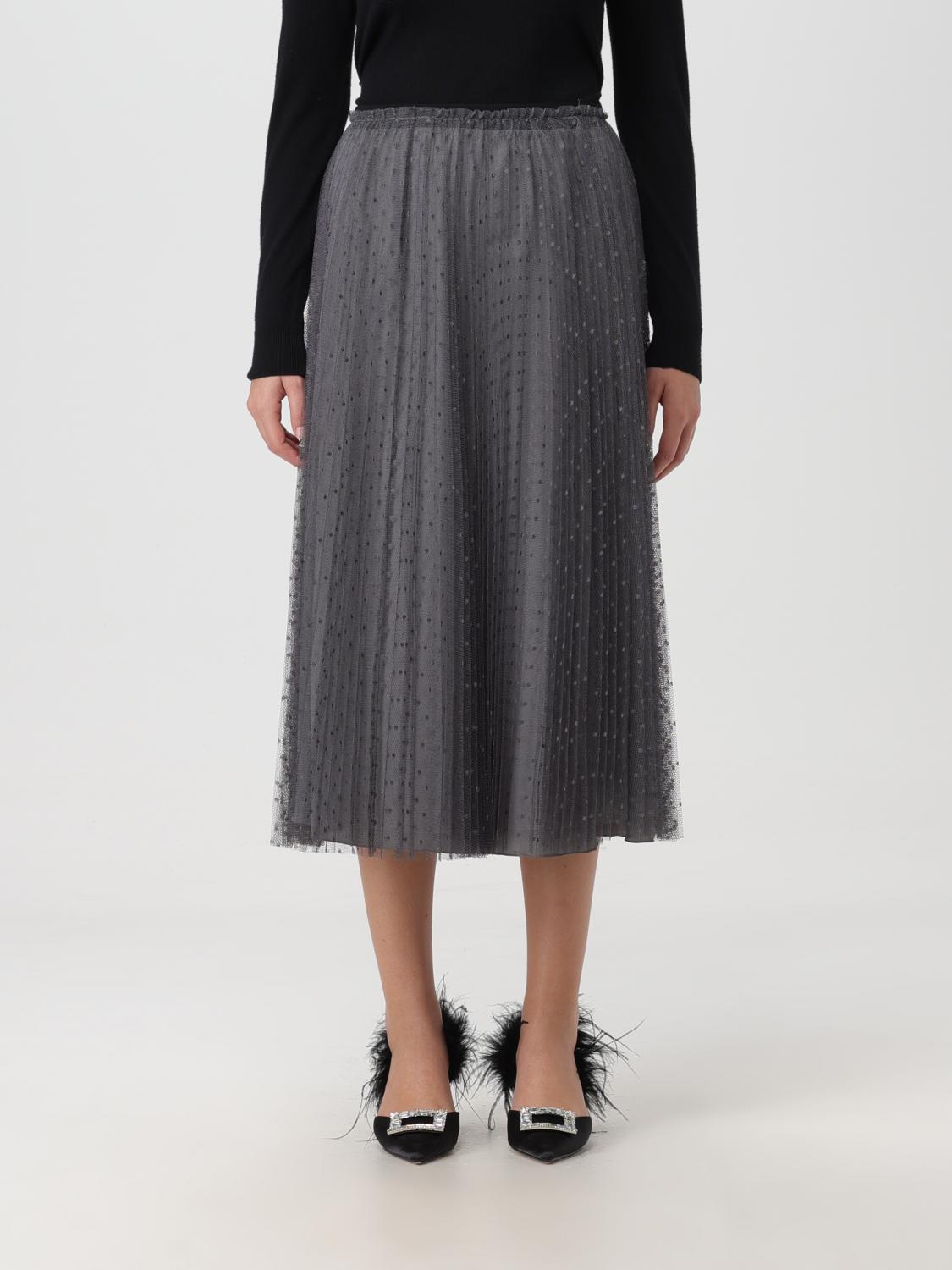 RED VALENTINO FALDA: Falda mujer Red Valentino, Gris - Img 1