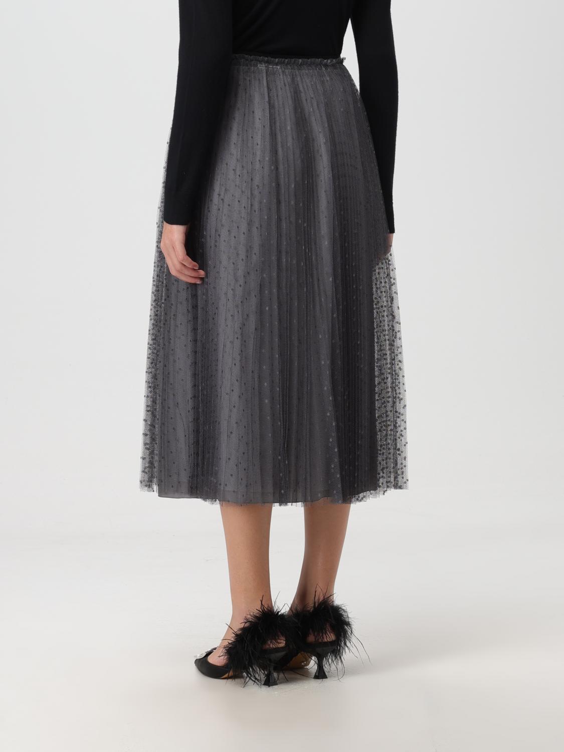 RED VALENTINO FALDA: Falda mujer Red Valentino, Gris - Img 3