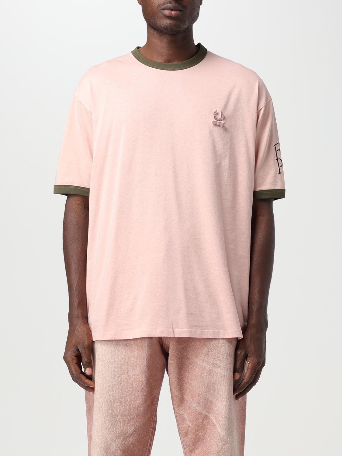 Fred Perry by Raf Simons T-shirt men - Pink | FPSM650747 | GIGLIO.COM