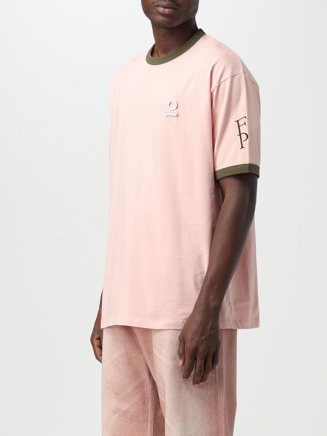 FRED PERRY BY RAF SIMONS T-SHIRT: T-shirt men Fred Perry by Raf Simons, Pink - Img 3