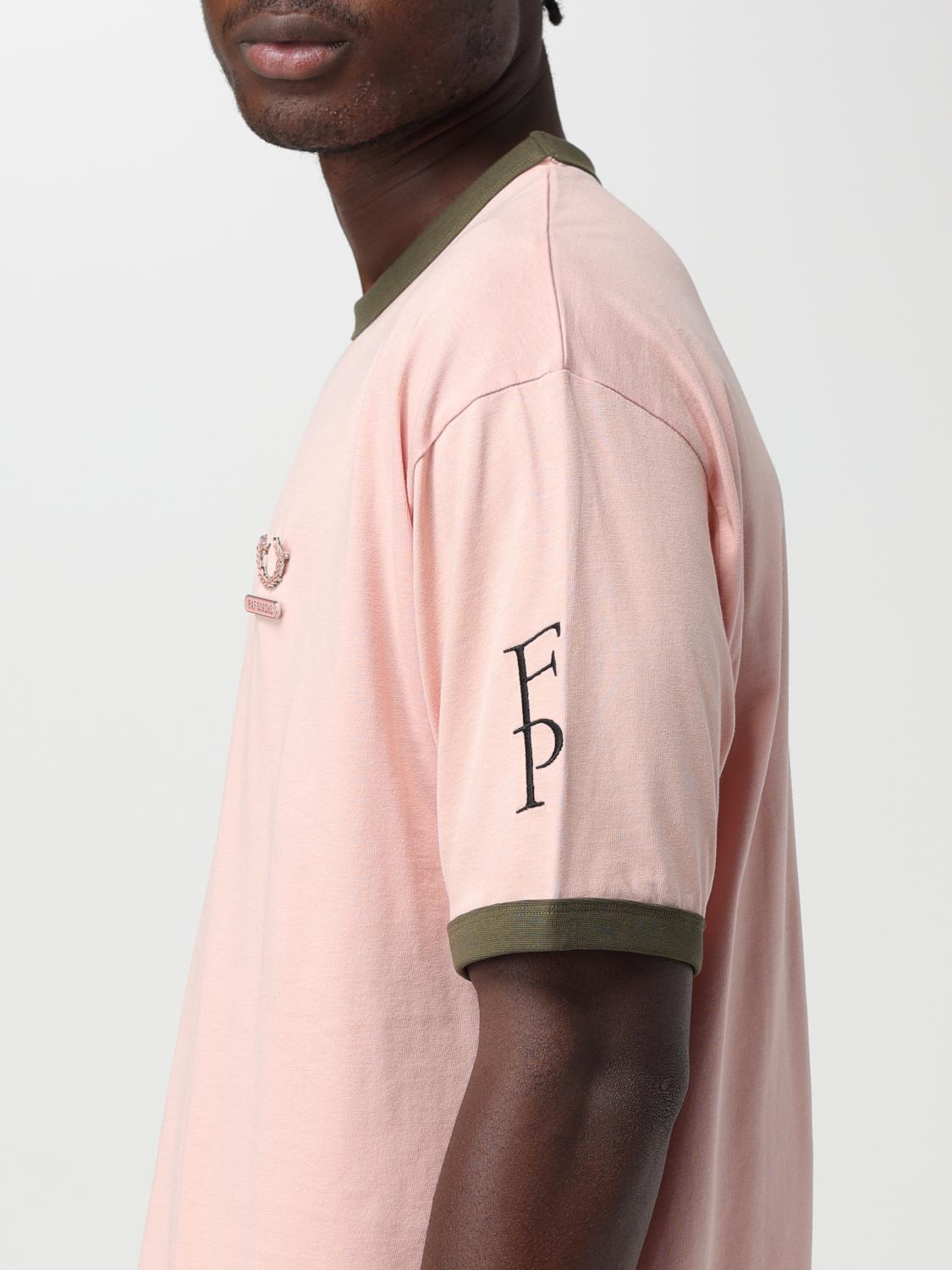 Fred Perry by Raf Simons T-shirt men - Pink | FPSM650747 | GIGLIO.COM
