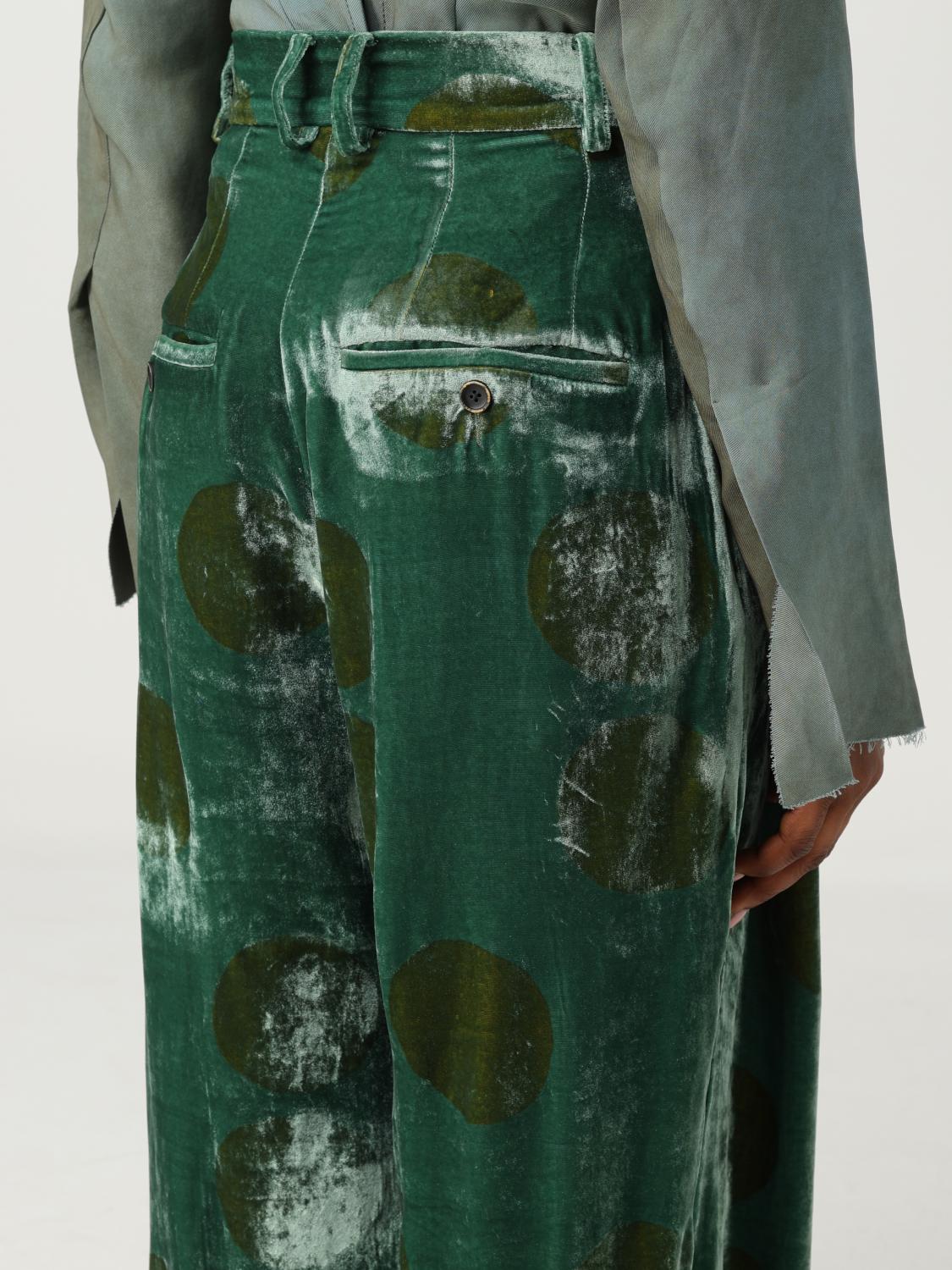 UMA WANG: Pants woman - Green | Uma Wang pants UW3013 online