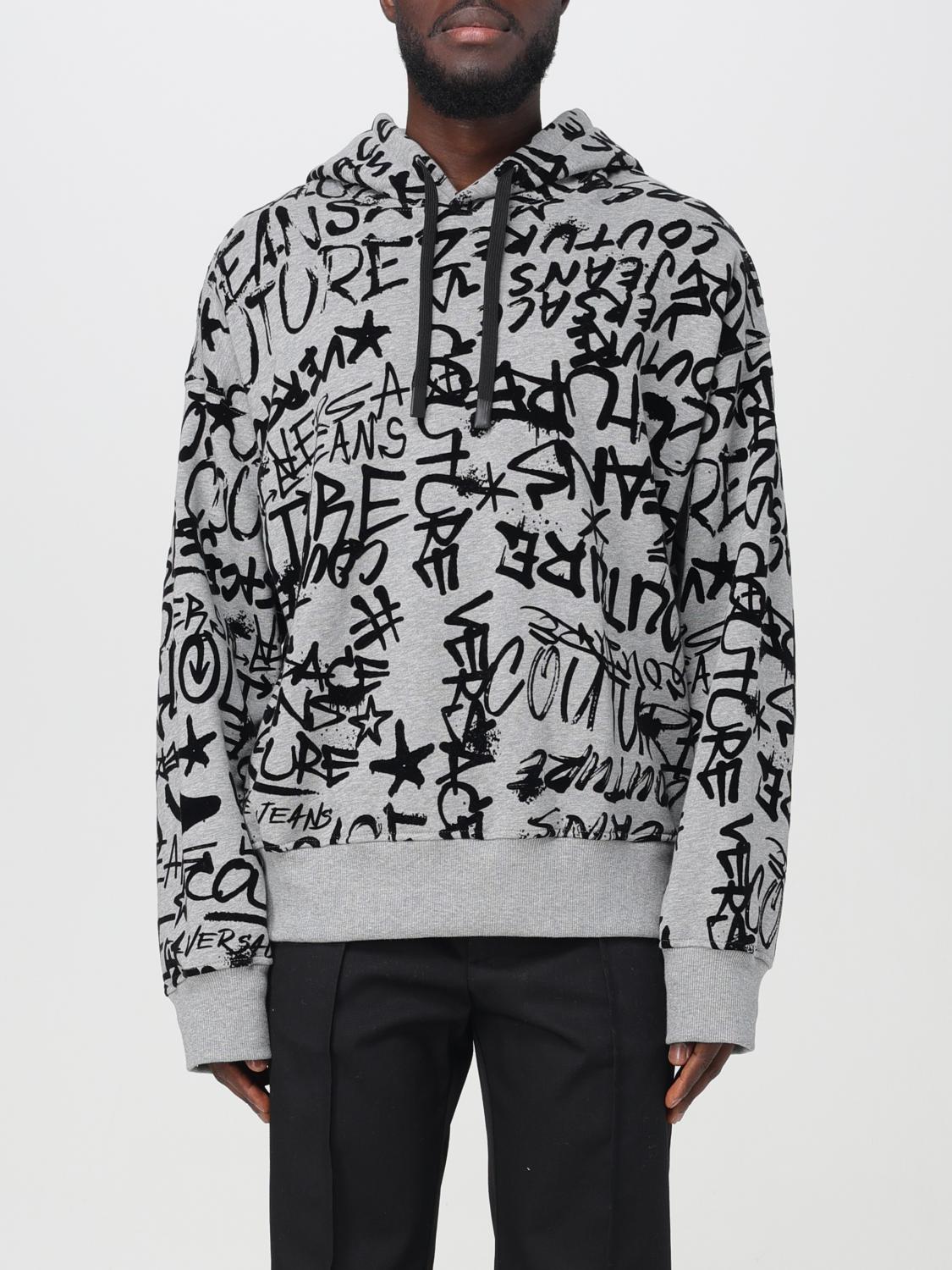VERSACE JEANS COUTURE: Sudadera hombre Gris Sudadera Versace