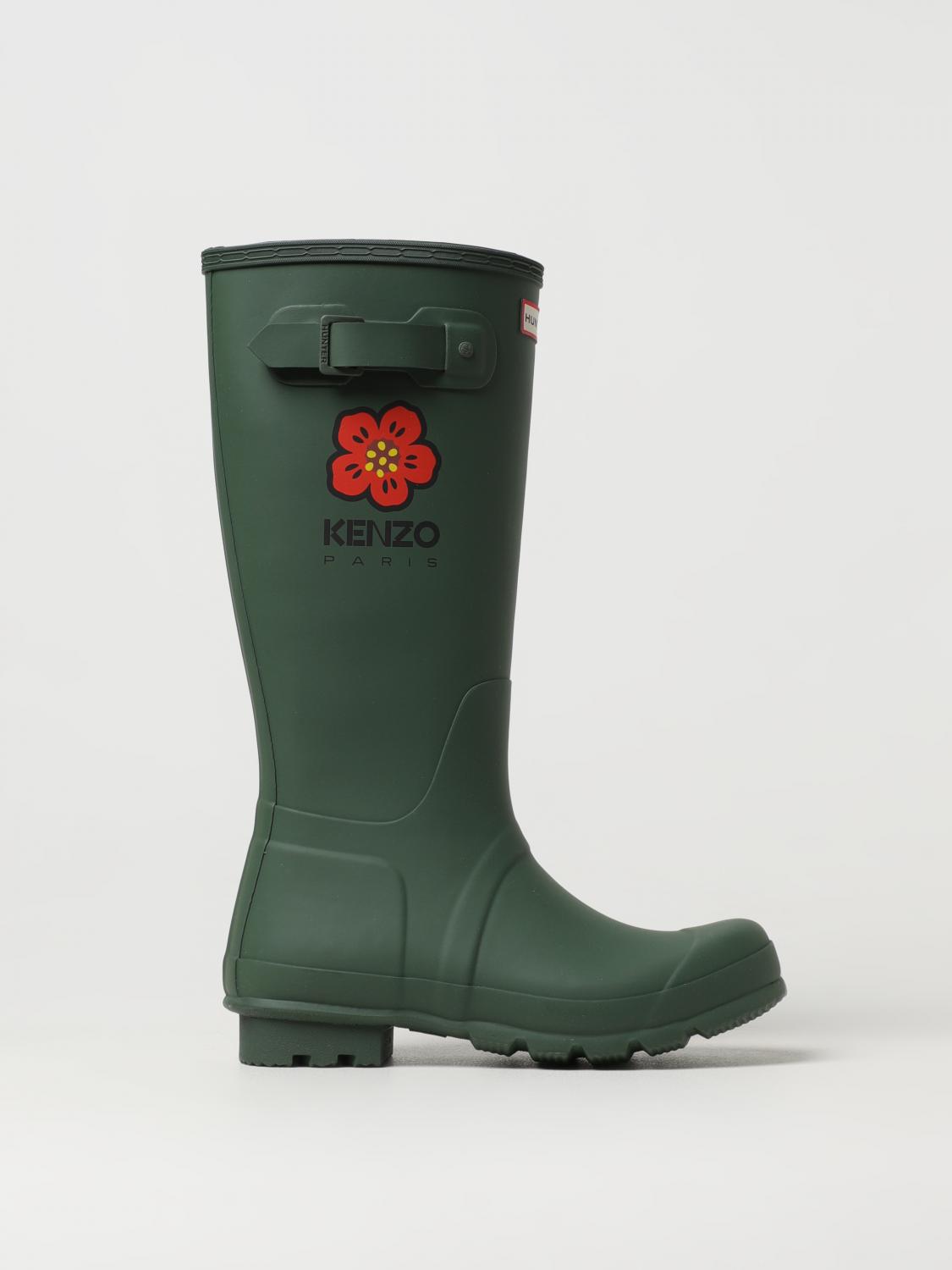 Kenzo x Hunter rubber Wellington boots - Kaki | FD65BT901R91